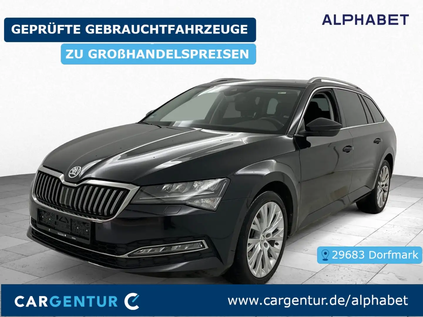 Skoda Superb Combi 2.0 TDI Style Virtual AHK StHz ACC Noir - 1