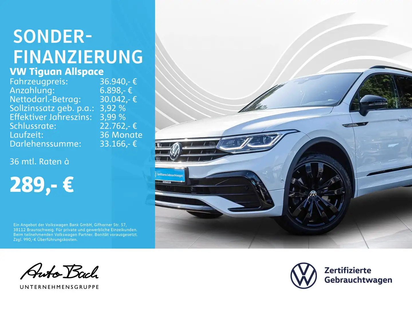 Volkswagen Tiguan Allspace 2.0 TSI DSG R-Line Black Style 4 Blanc - 1
