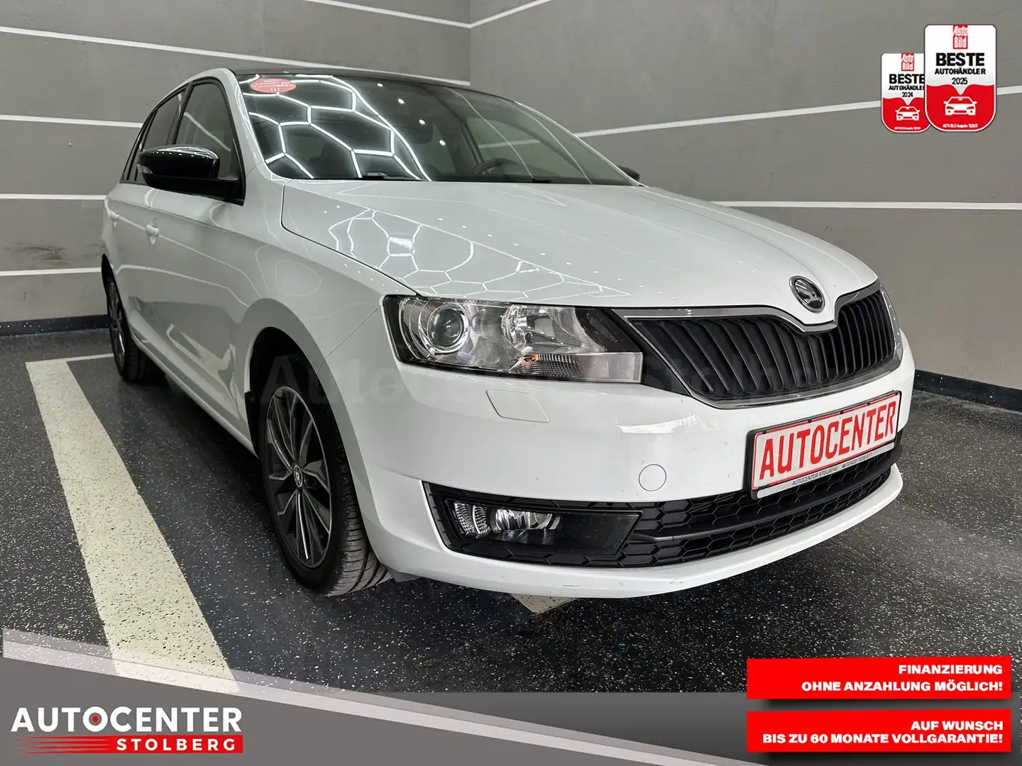 Skoda Rapid/Spaceback Edition " 1 HAND-PANO-SITZH-PDC-ALU" Weiß - 2