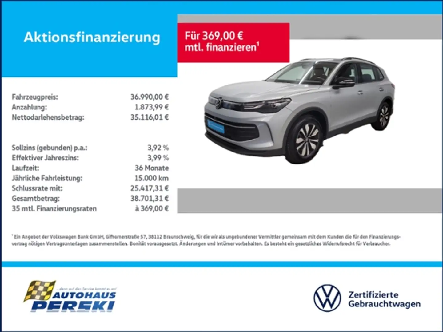 Volkswagen Tiguan 1.5 eTSI Goal DSG KLIMA, LED, AHK, KAMERA, NAVI Argent - 1