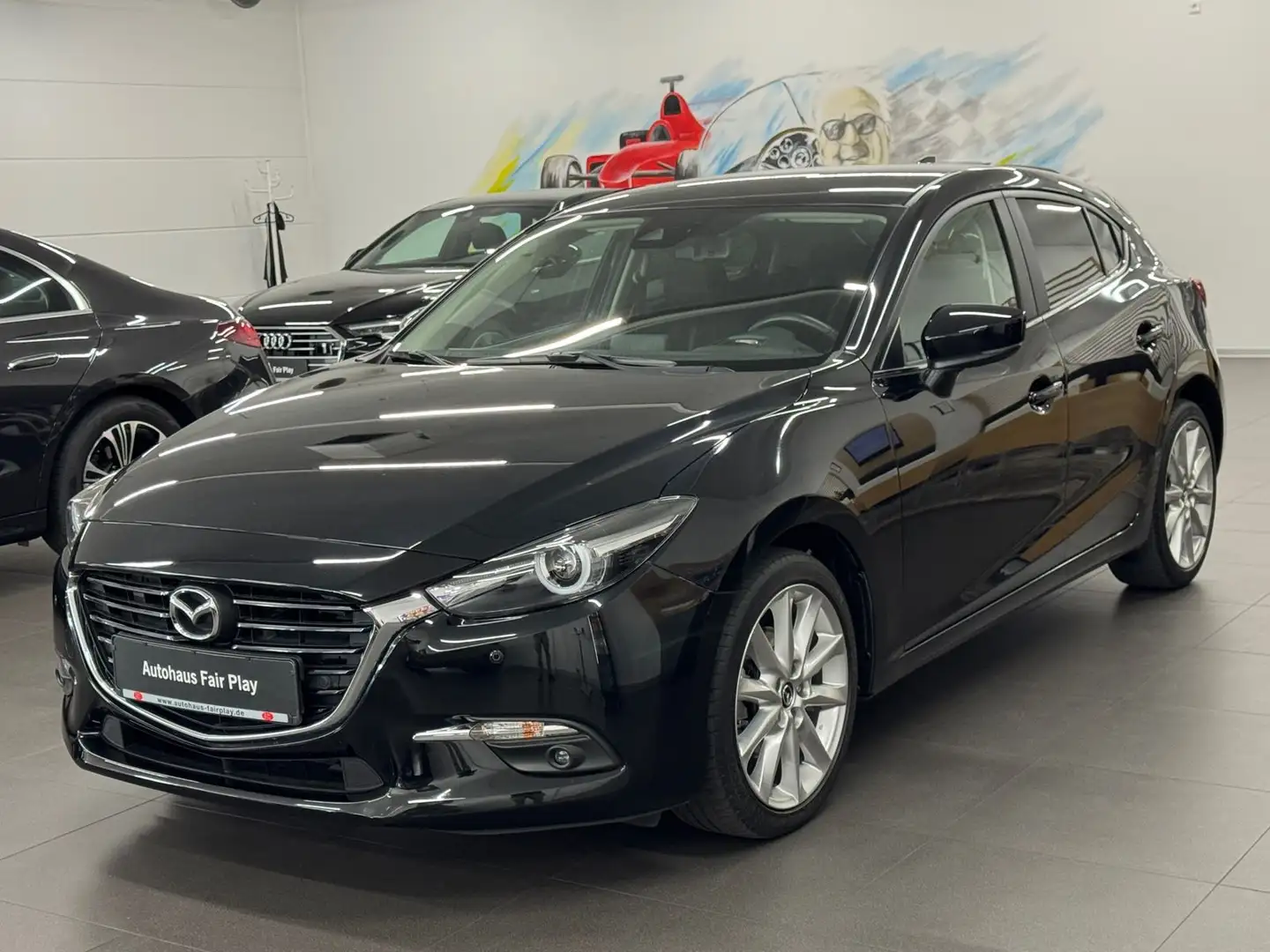 Mazda 3 Lim. Sports-Line LED/BOSE/NAVI/KAM/UNFALLFREI! Negro - 1