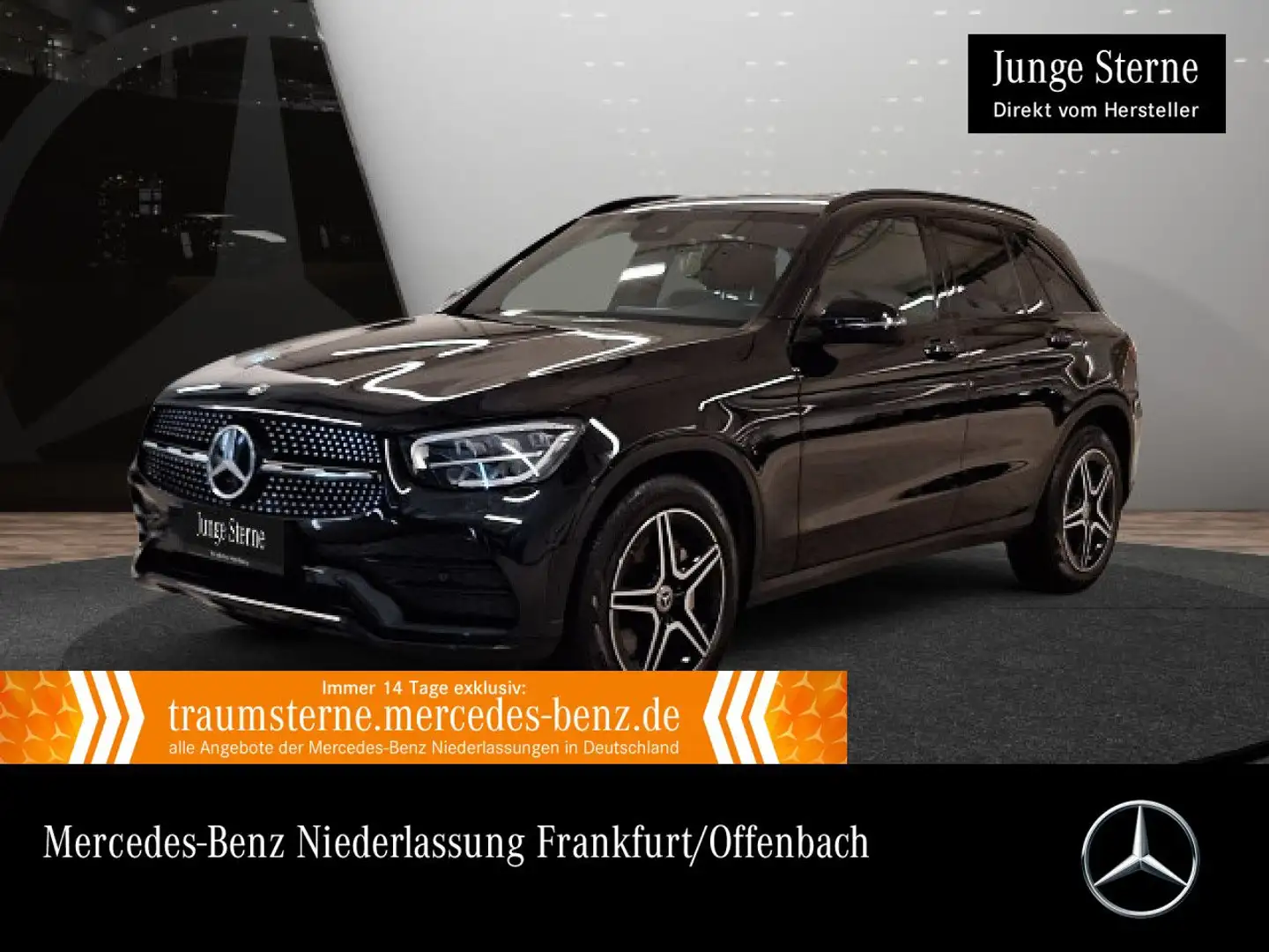Mercedes-Benz GLC 220 d 4M AMG+NIGHT+AHK+LED+KAMERA+SPUR+TOTW+9G Schwarz - 1