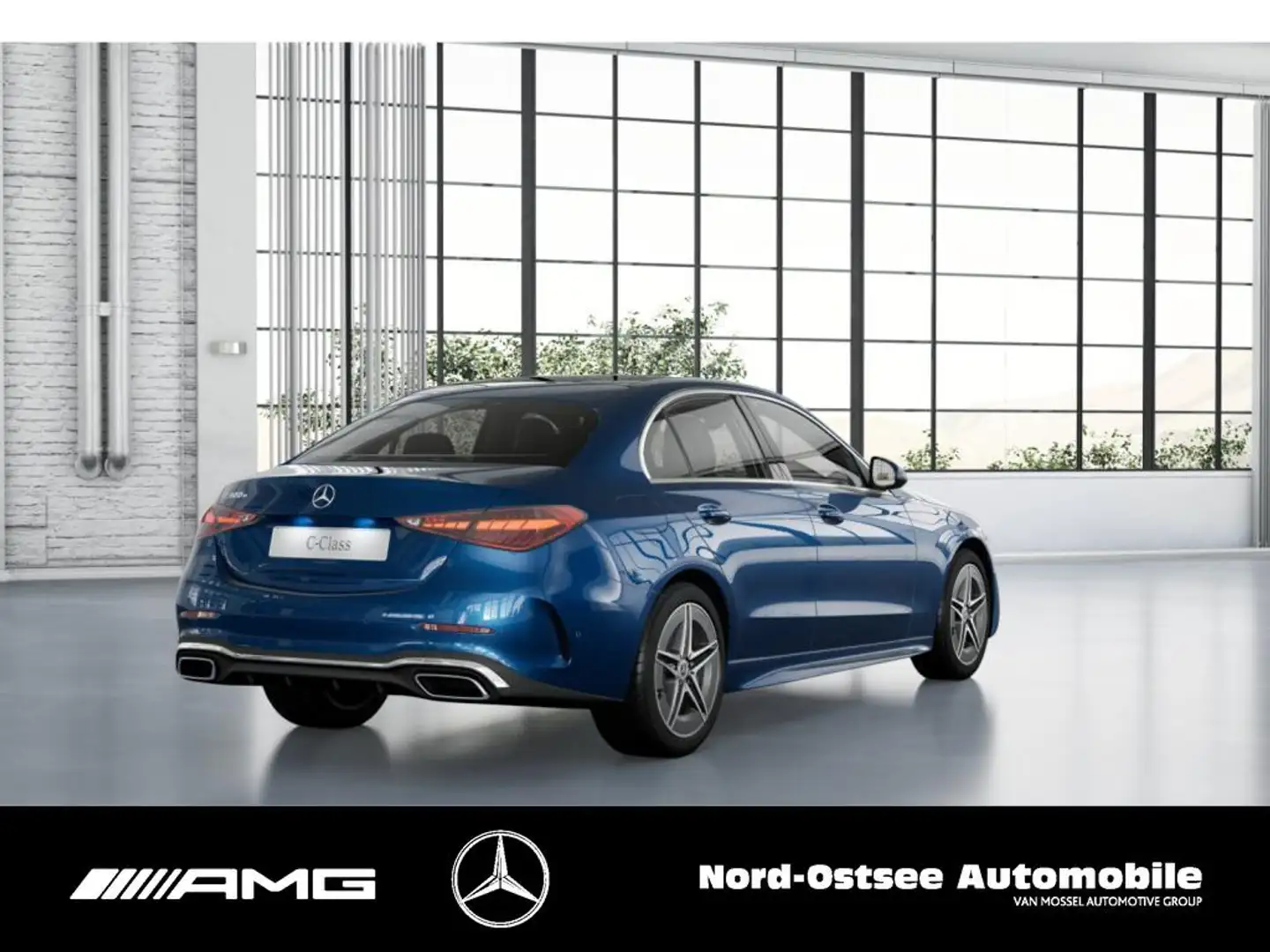 Mercedes-Benz C 300 e AMG KAMERA PANO KEYLESS NAVI LED Bleu - 2