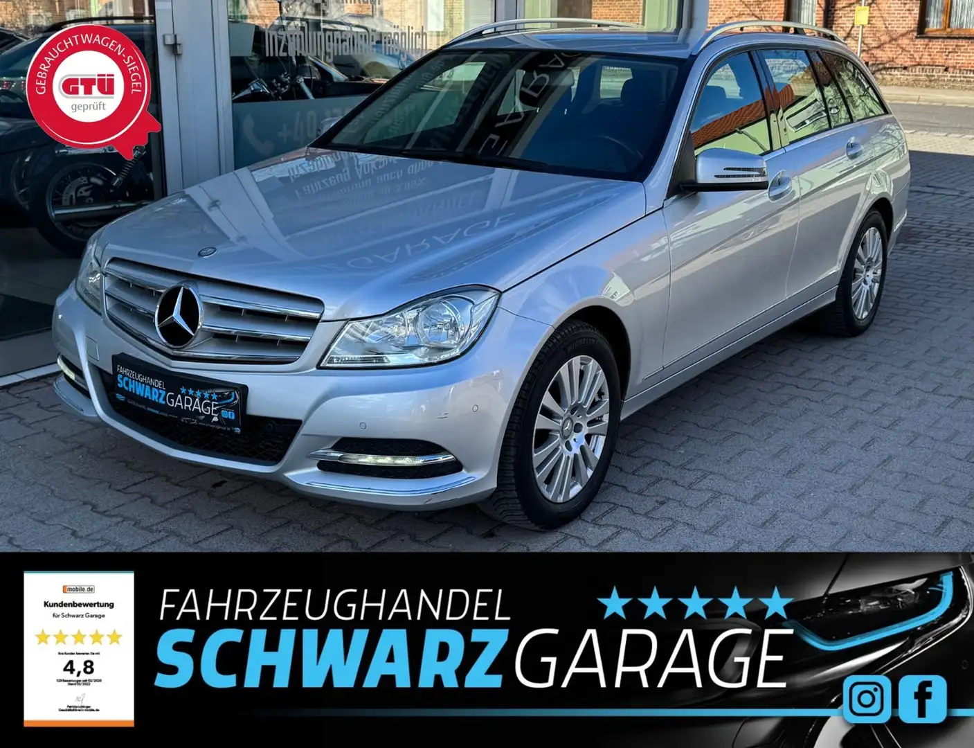 Mercedes-Benz C 180 C -Klasse T-Modell BlueEfficiency*NAVI*SHZ Argent - 1