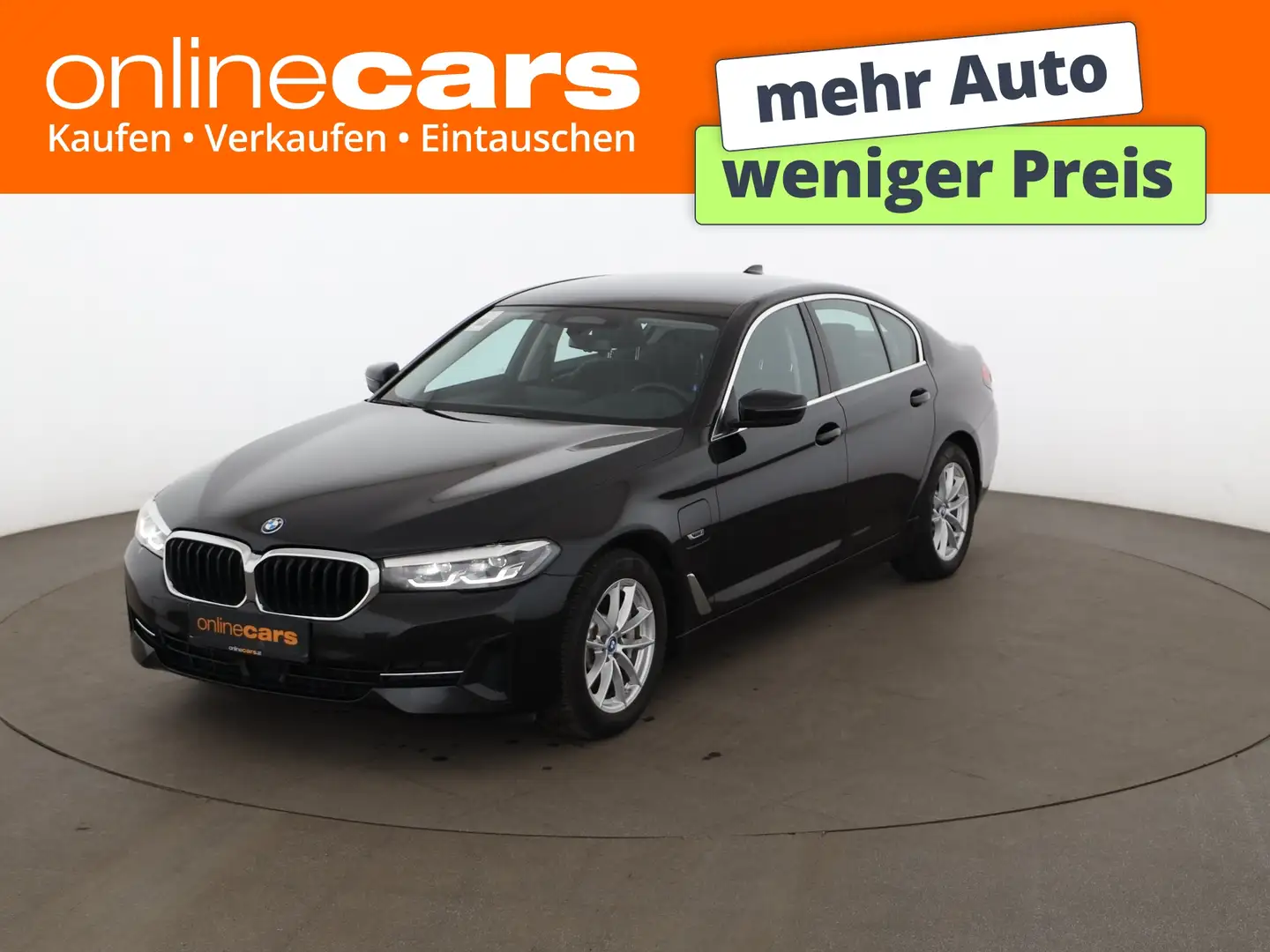 BMW 520 e Limousine Aut LED RADAR LEDER NAVI SITZHZG Schwarz - 1