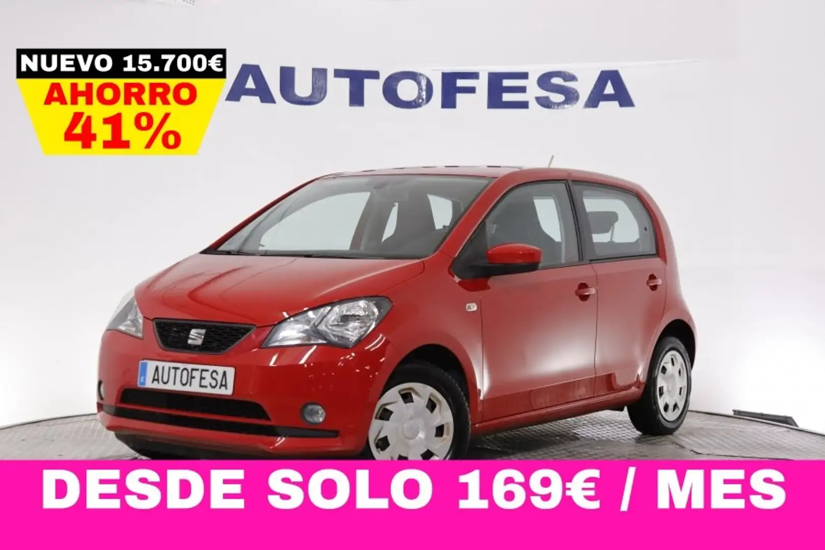 SEAT Mii 1.0GNC STYLE 68cv 5P # PARKTRONIC Rojo - 1