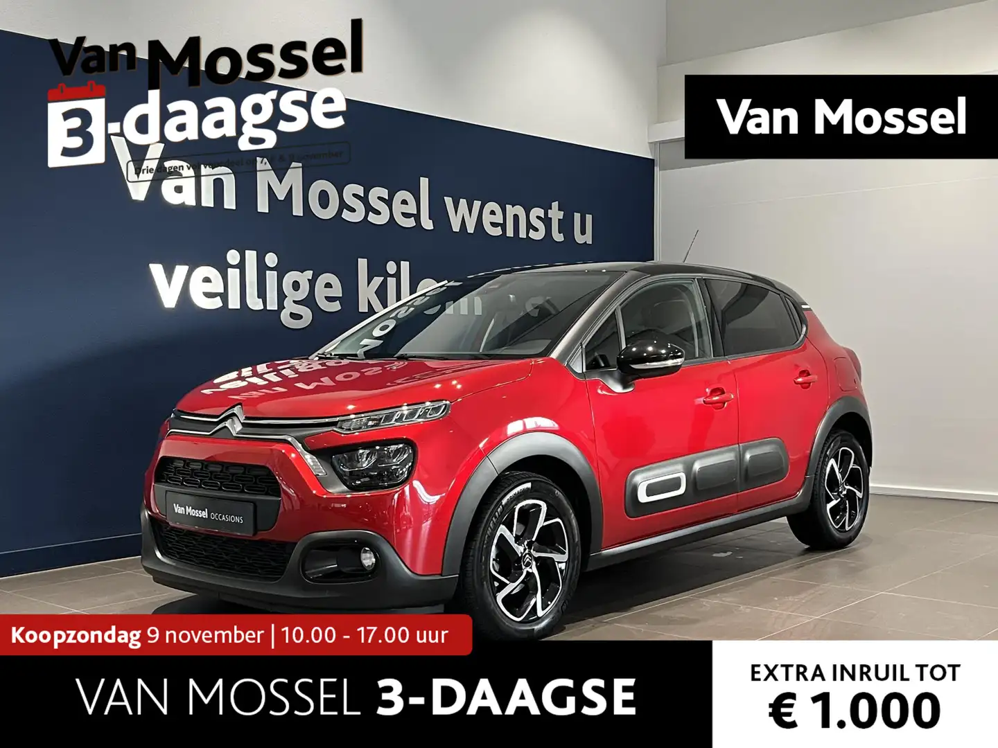 Citroen C3 1.2 PureTech Business Achteruitrijcamera, Navi, Ap Rood - 1