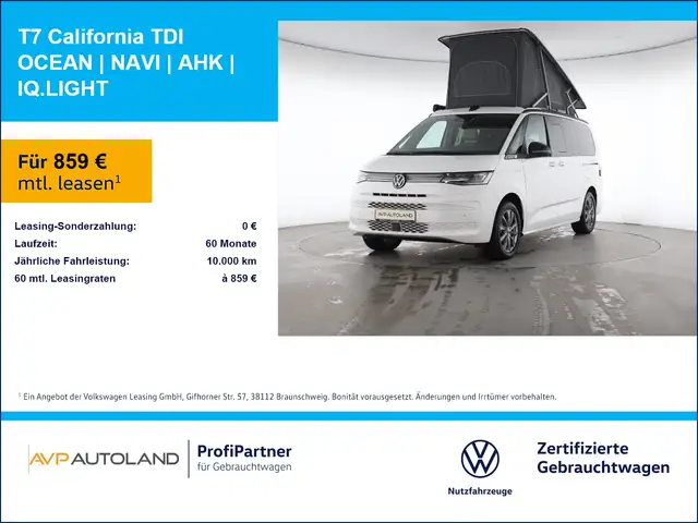 Volkswagen T7 California TDI OCEAN | NAVI | AHK | IQ.LIGHT