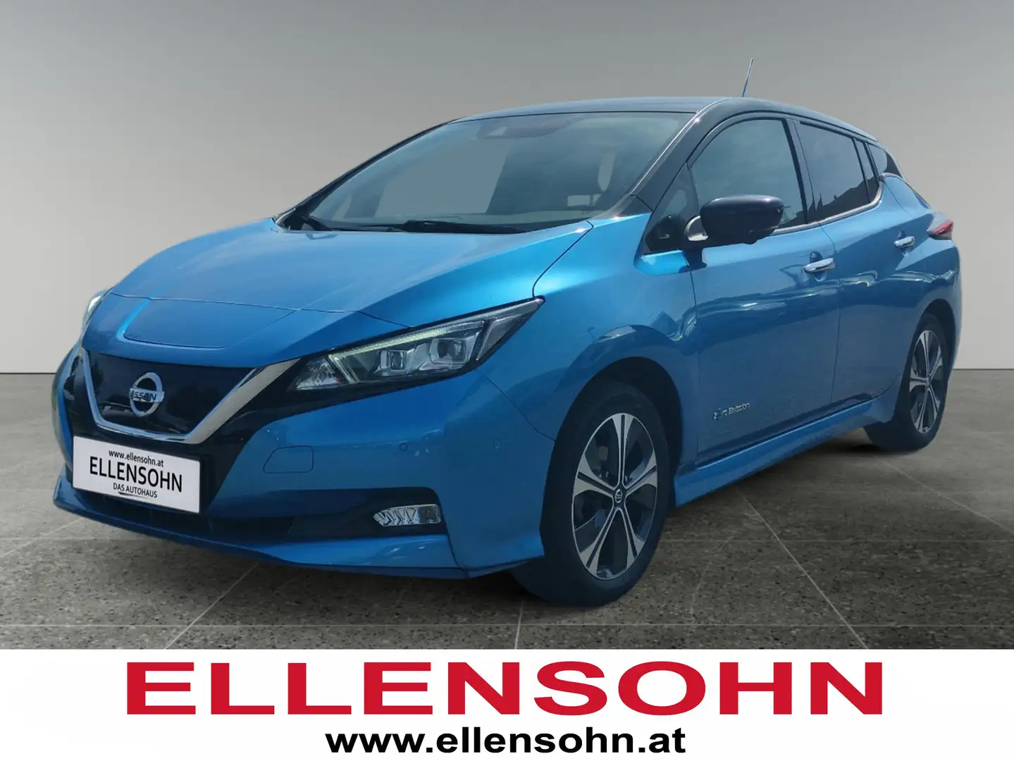 Nissan Leaf e+ Tekna 62 kWh Bleu - 1