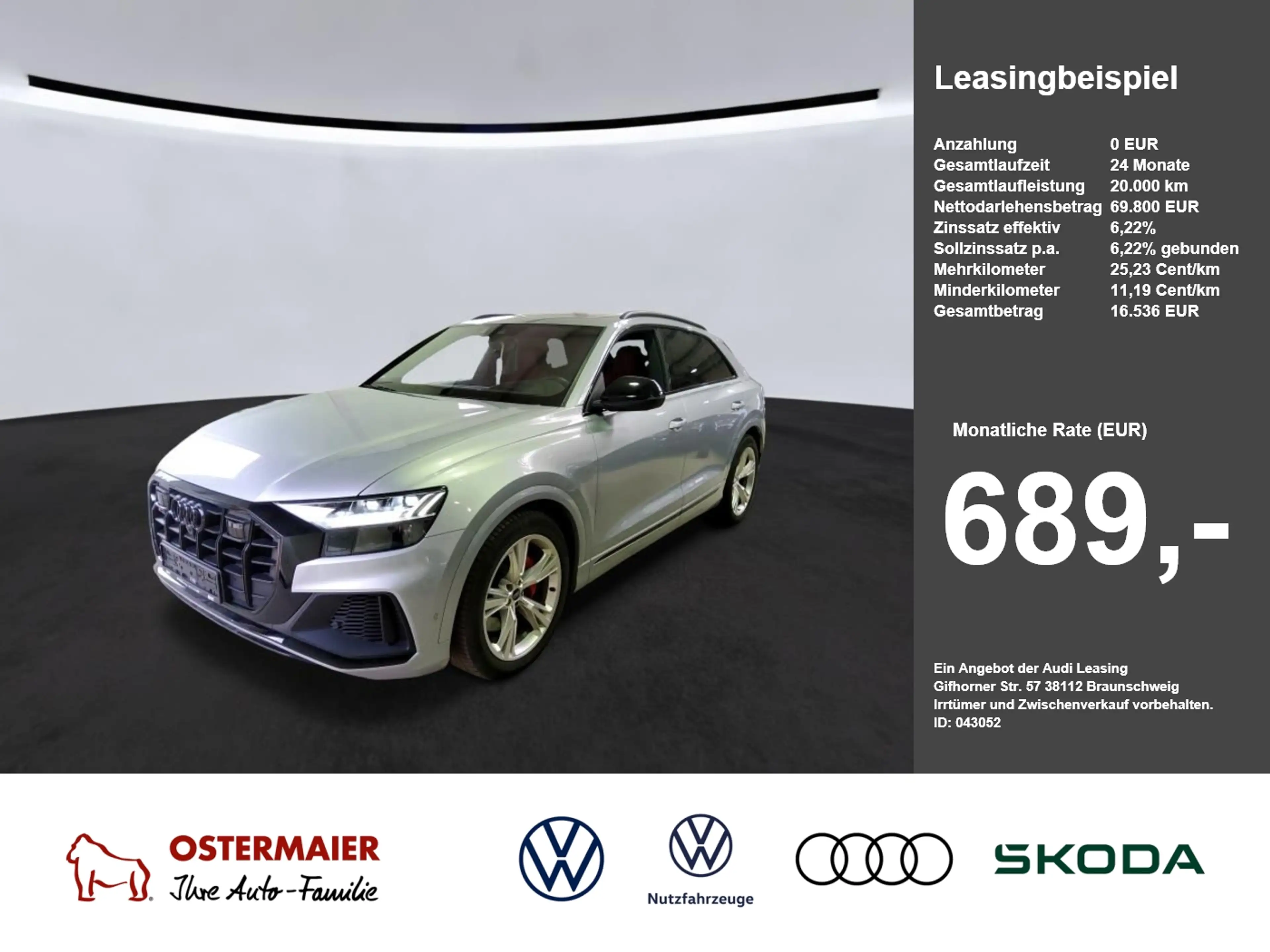 Audi SQ8 TFSI 507PS QUATTRO.MATRIX.AHK.STDHZG.PANO.HEADUP.A
