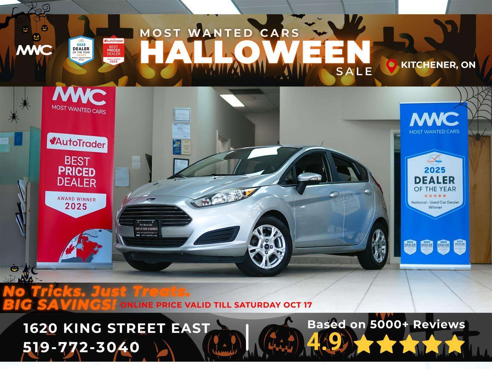 2015 Ford Fiesta SE | HEATED SEATS | BLUETOOTH | NO ACCIDENTS