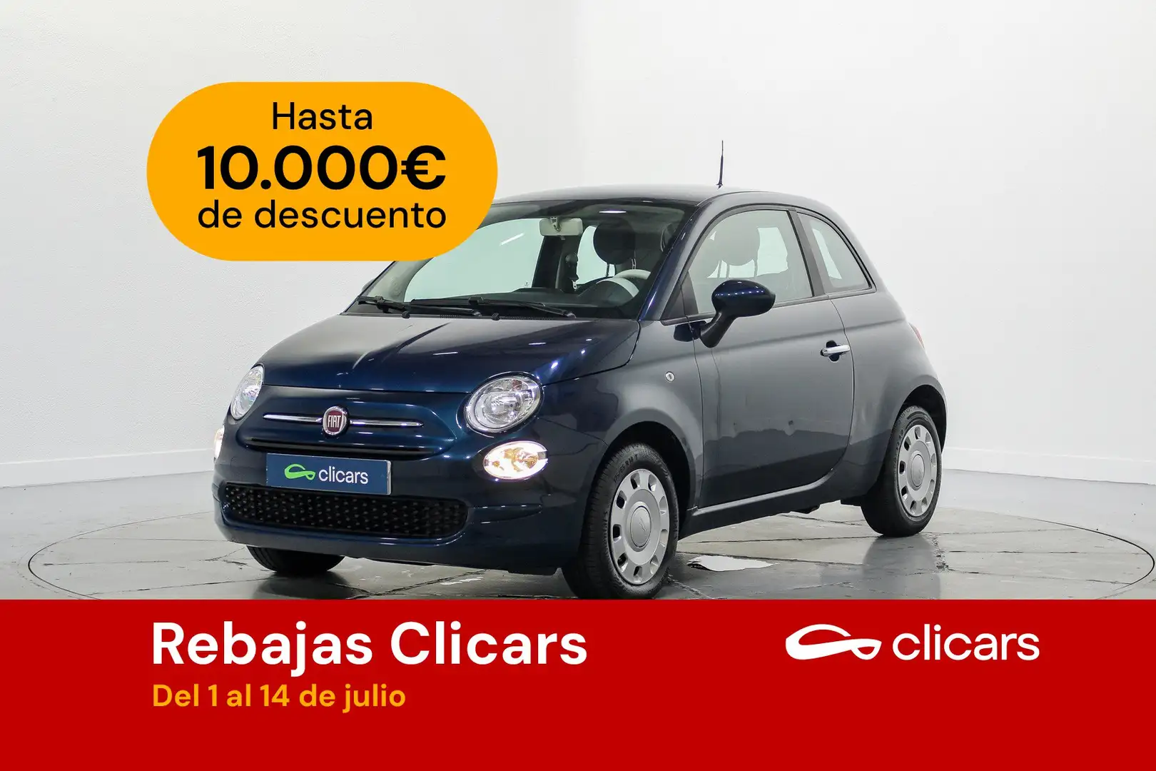 Fiat 500 1.0 Hybrid Cult 52kW Azul - 1