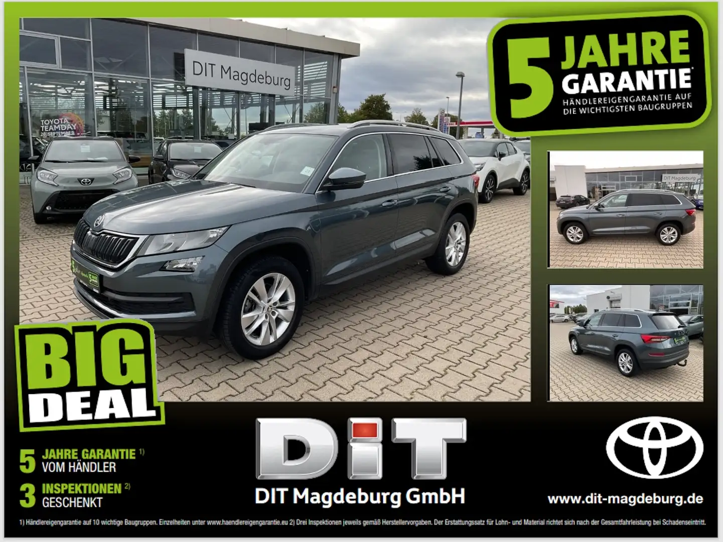 Skoda Kodiaq 1.5 TSI Automatik, AHK+Sitzheizug+Carplay Grijs - 1