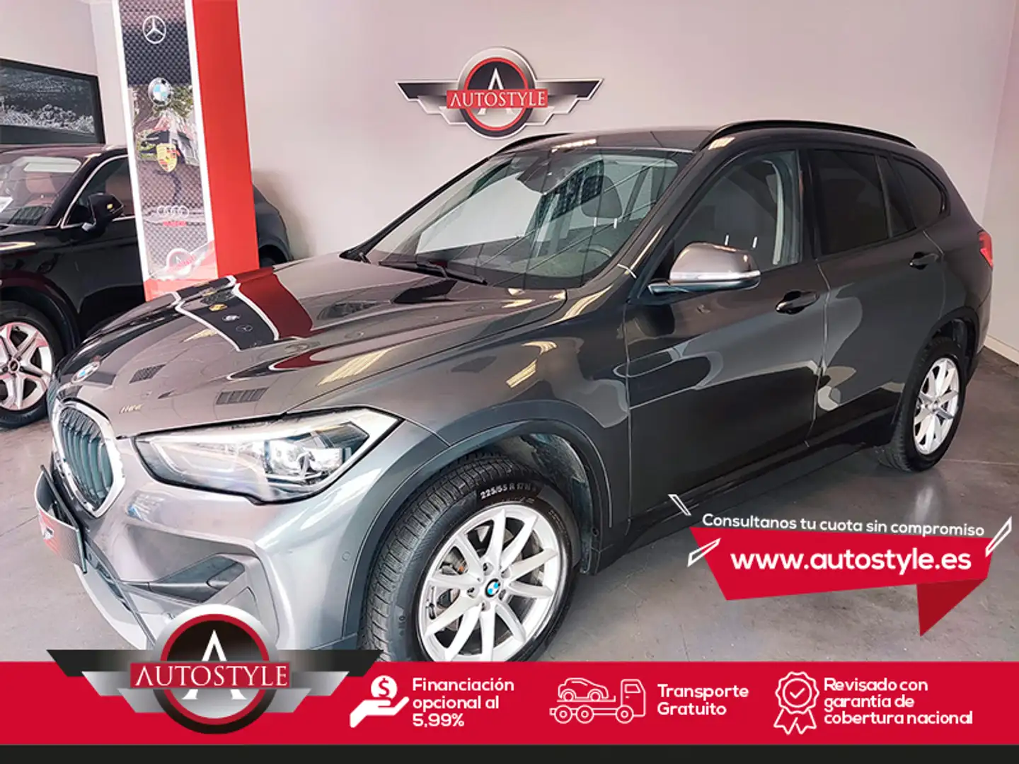 BMW X1 sDrive 18dA (4.75) Gris - 1