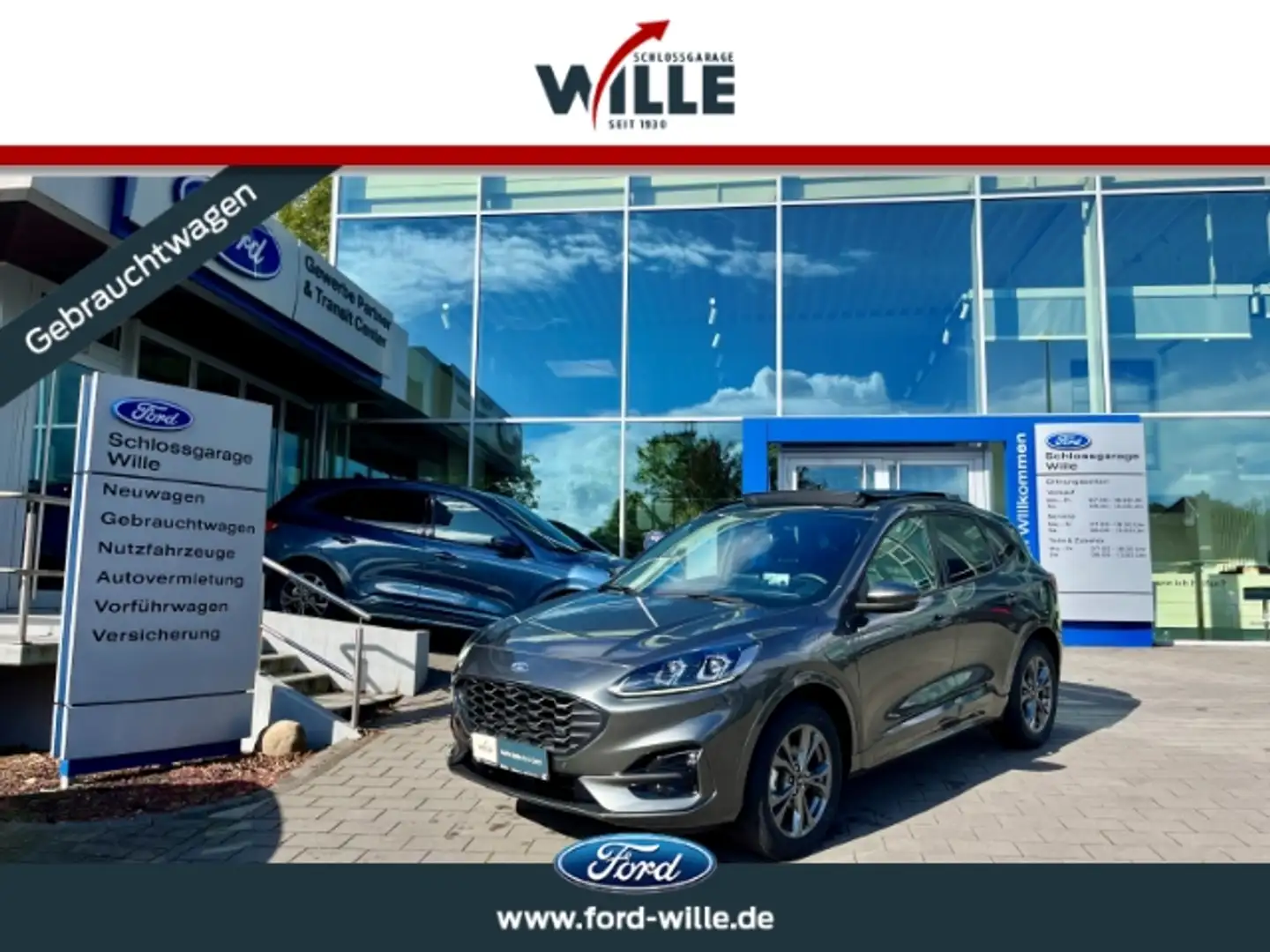 Ford Kuga ST-Line Technologie+Fahrerassistenz-Paket Panorama Grau - 1