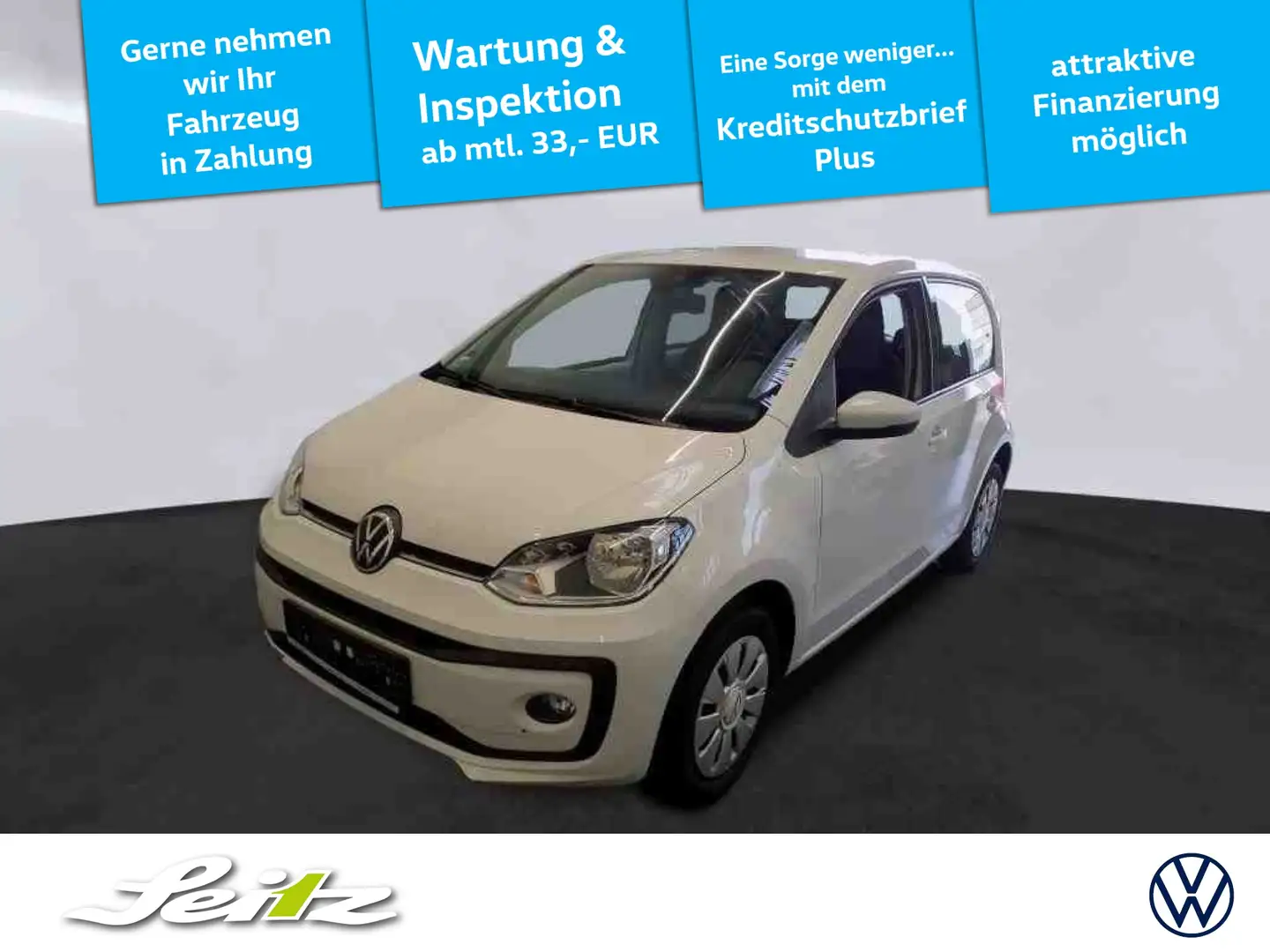 Volkswagen up! 1.0 MPI move *KAMERA*SITZH*TEMPOMAT* Weiß - 1
