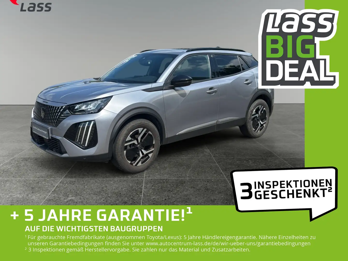 Peugeot 2008 1.2 Purtech 130 Allure Klima Navi DAB Grau - 1