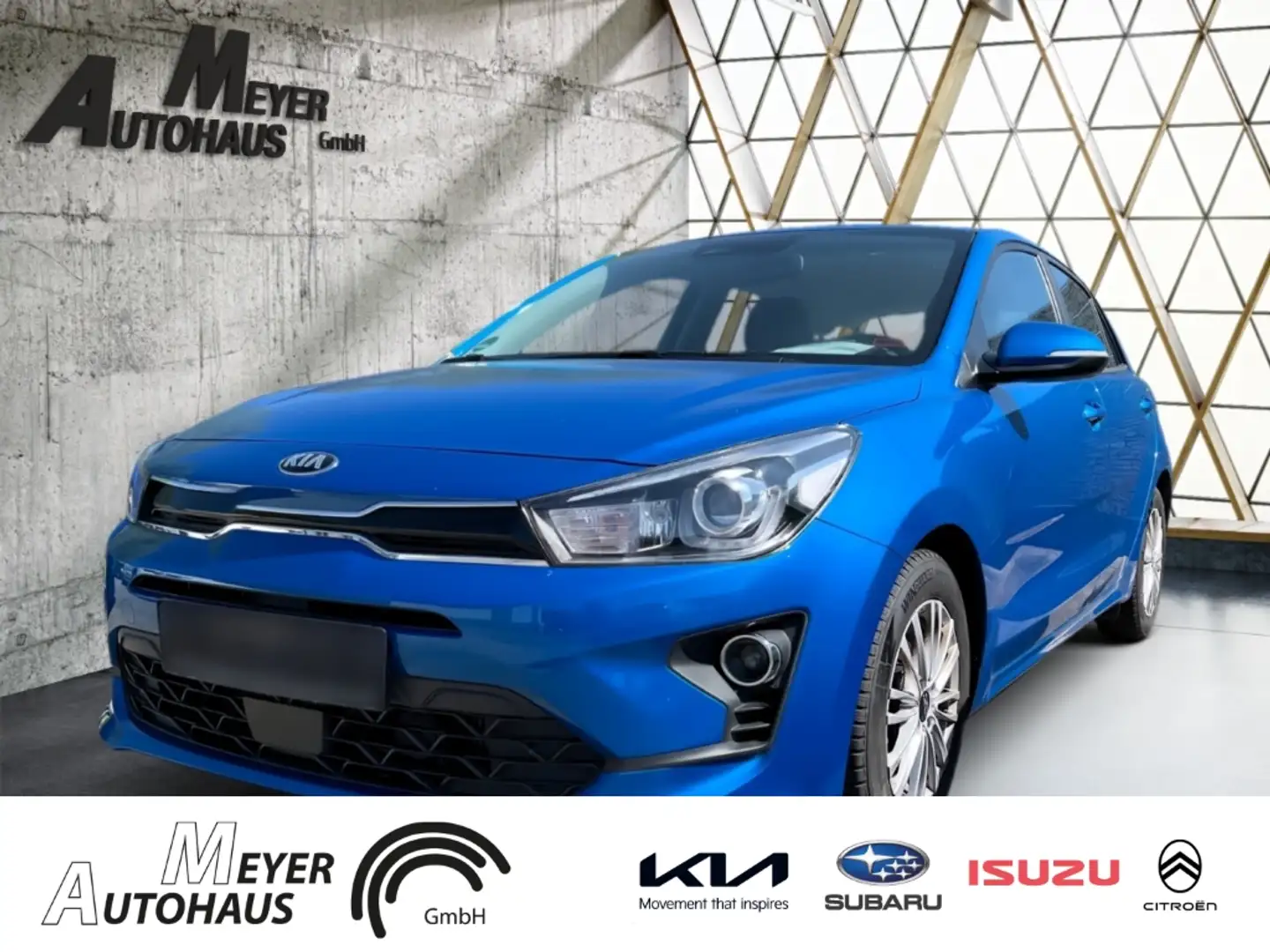 Kia Rio 1.0 T Vision+LED+NAVI+Tempomat+Einparkhilfe Modrá - 1