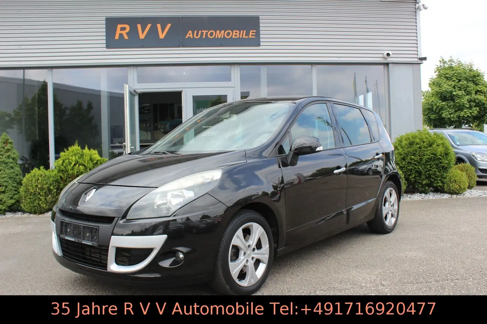 Renault Scenic III Dynamique, 1.Hand, TÜV neu Schwarz - 1