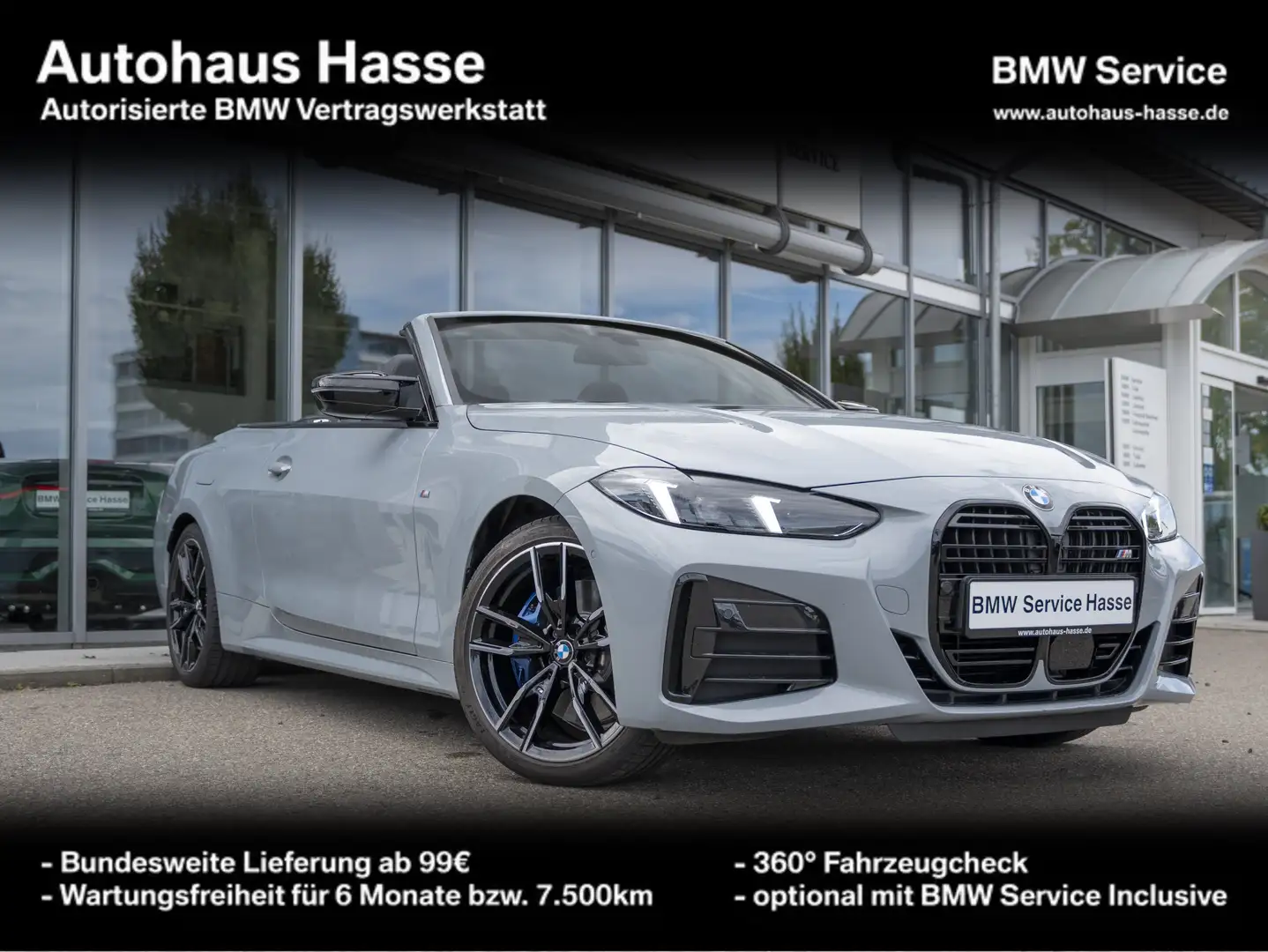 BMW 440 M440i xDrive Cabrio 19Z AHK DAPro H/K ServiceIncl Grau - 1