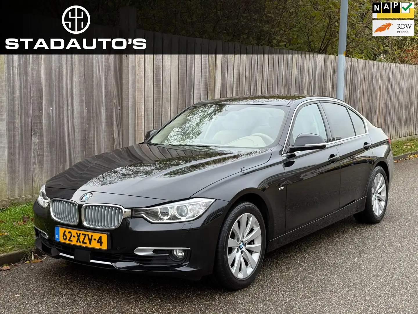 BMW 320 3-serie 320i High Executive Automaat H&K|1e Eig|NA Zwart - 1