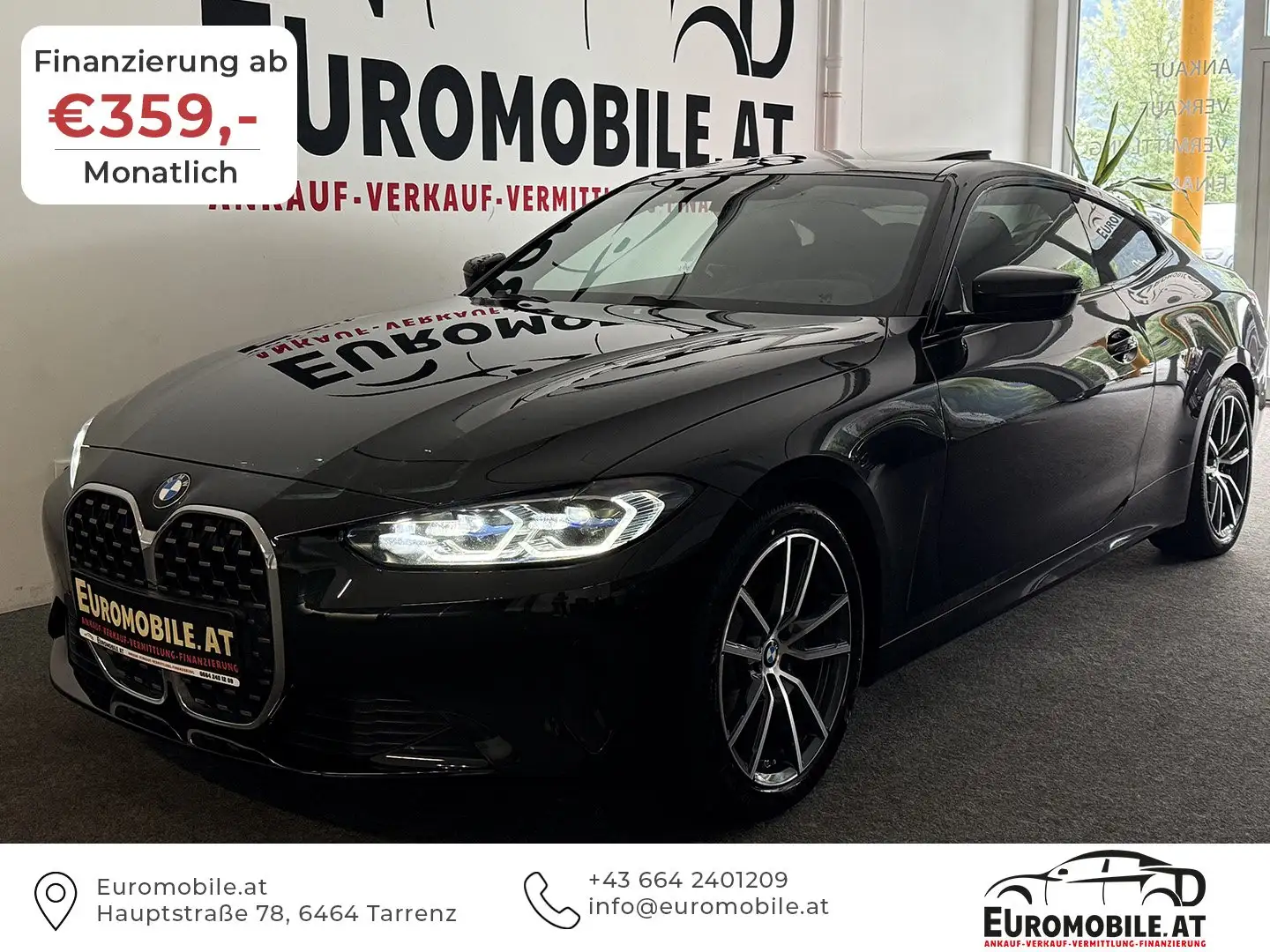 BMW 420 420 d *M SHADOW LINE*LASER*HU*AMBIENTE*H&K*TOTW* Schwarz - 1