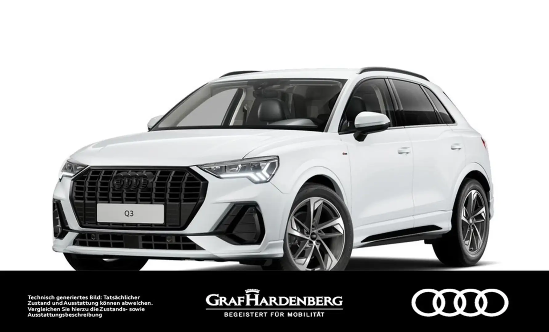 Audi Q3 35 TFSI S line Virt.Cockpit LED Navi ACC Blanc - 1