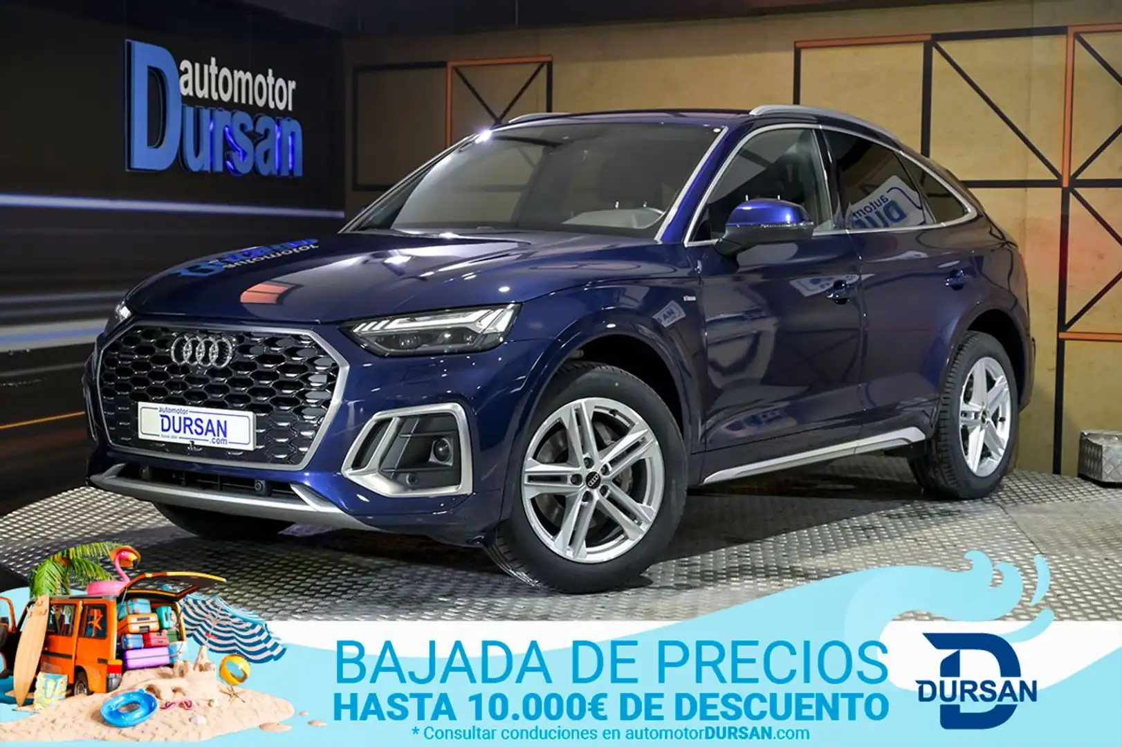Audi Q5 S line 40 TDI 150kW quattroultra Azul - 1