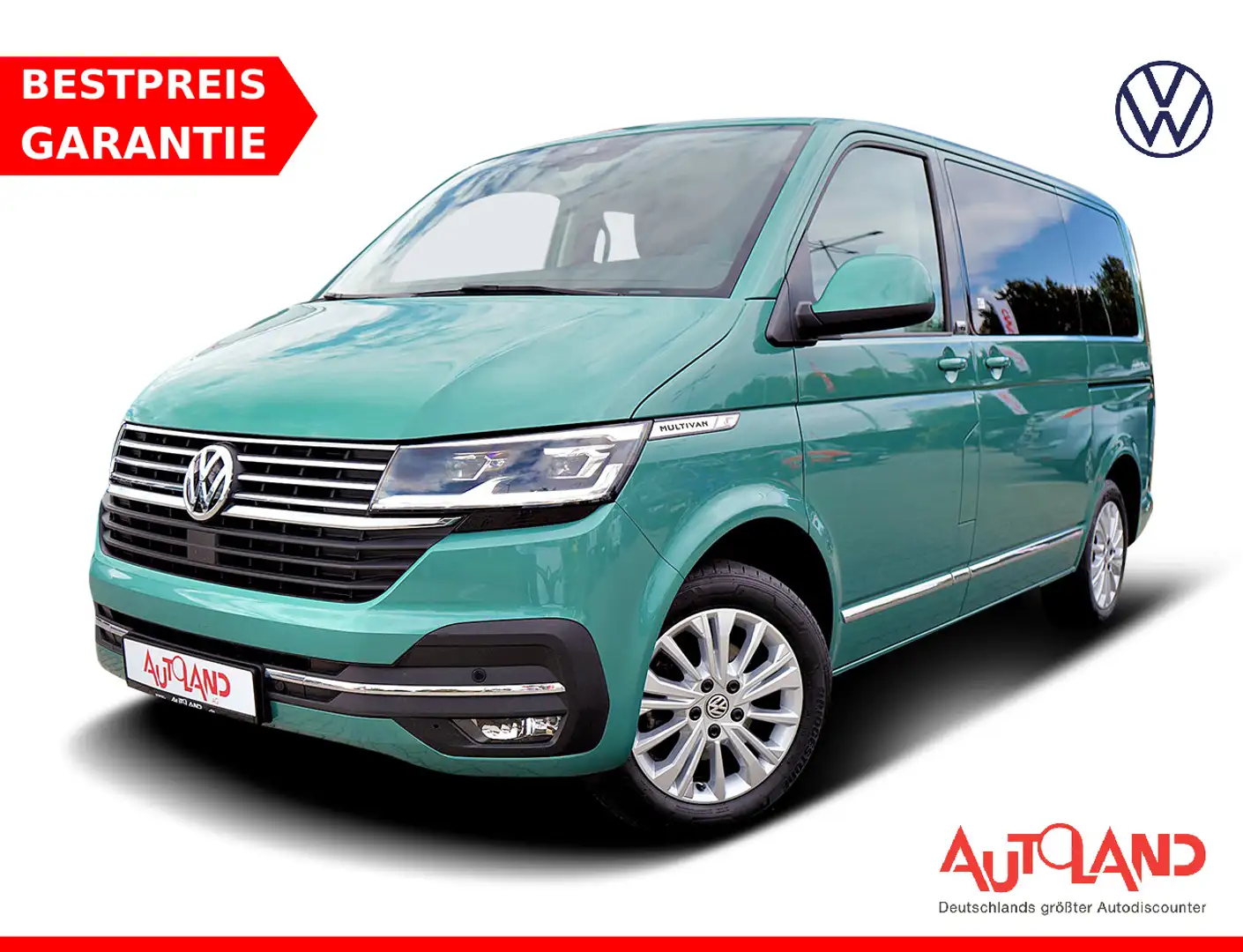 Volkswagen T6 Multivan T6.1 Multivan 2.0 TDI Gen Six DSG LED ACC Vert - 1