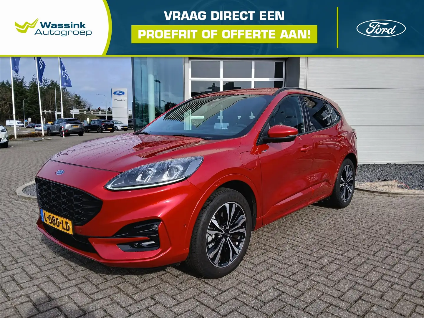 Ford Kuga 2.5 PHEV e-CVT 225pk ST-Line X | Adaptieve cruise Rot - 1