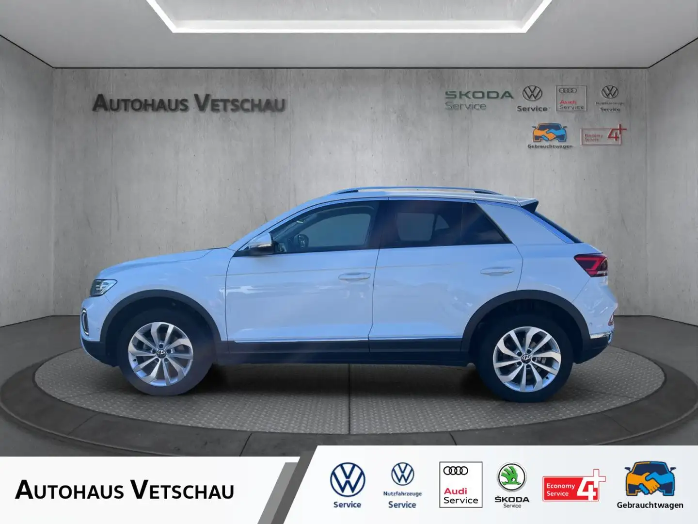 Volkswagen T-Roc 1.0 TSI Style Bluetooth Navi LED Klima Weiß - 1