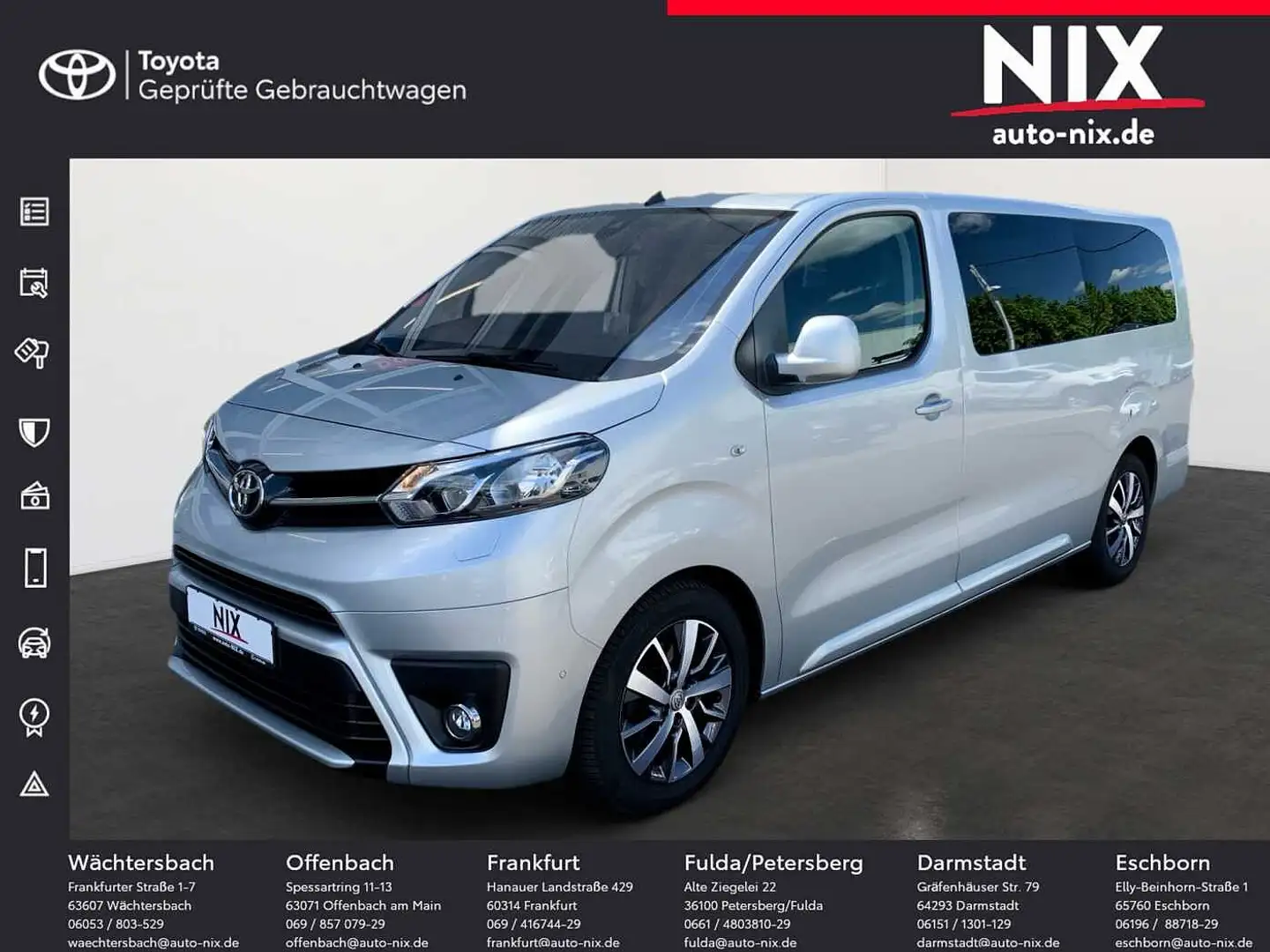 Toyota Proace Verso 2.0 D-4D AT L2 Shuttle Comfort Silber - 1