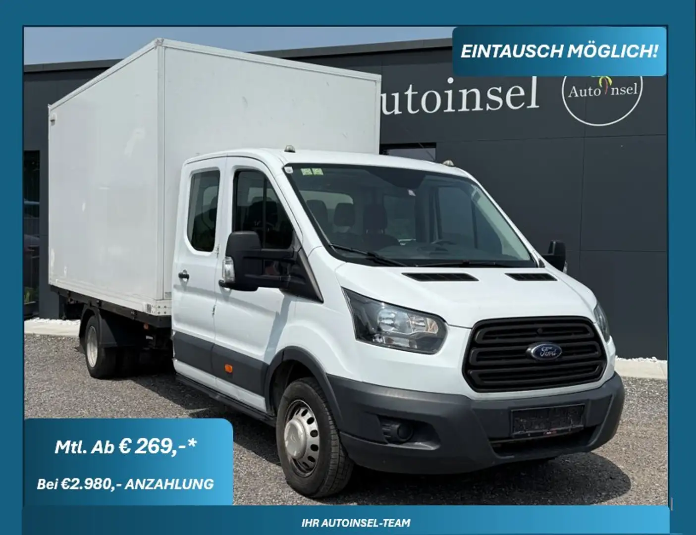 Ford Transit 350 L4 Doppelkabine Koffer Blanco - 1