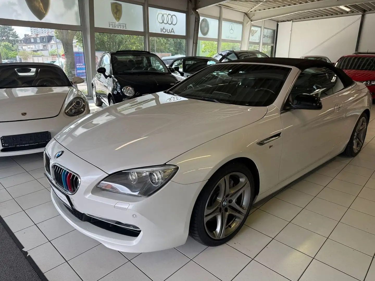 BMW 640 Cabrio RENTNERFAHZEUG !! Blanc - 1