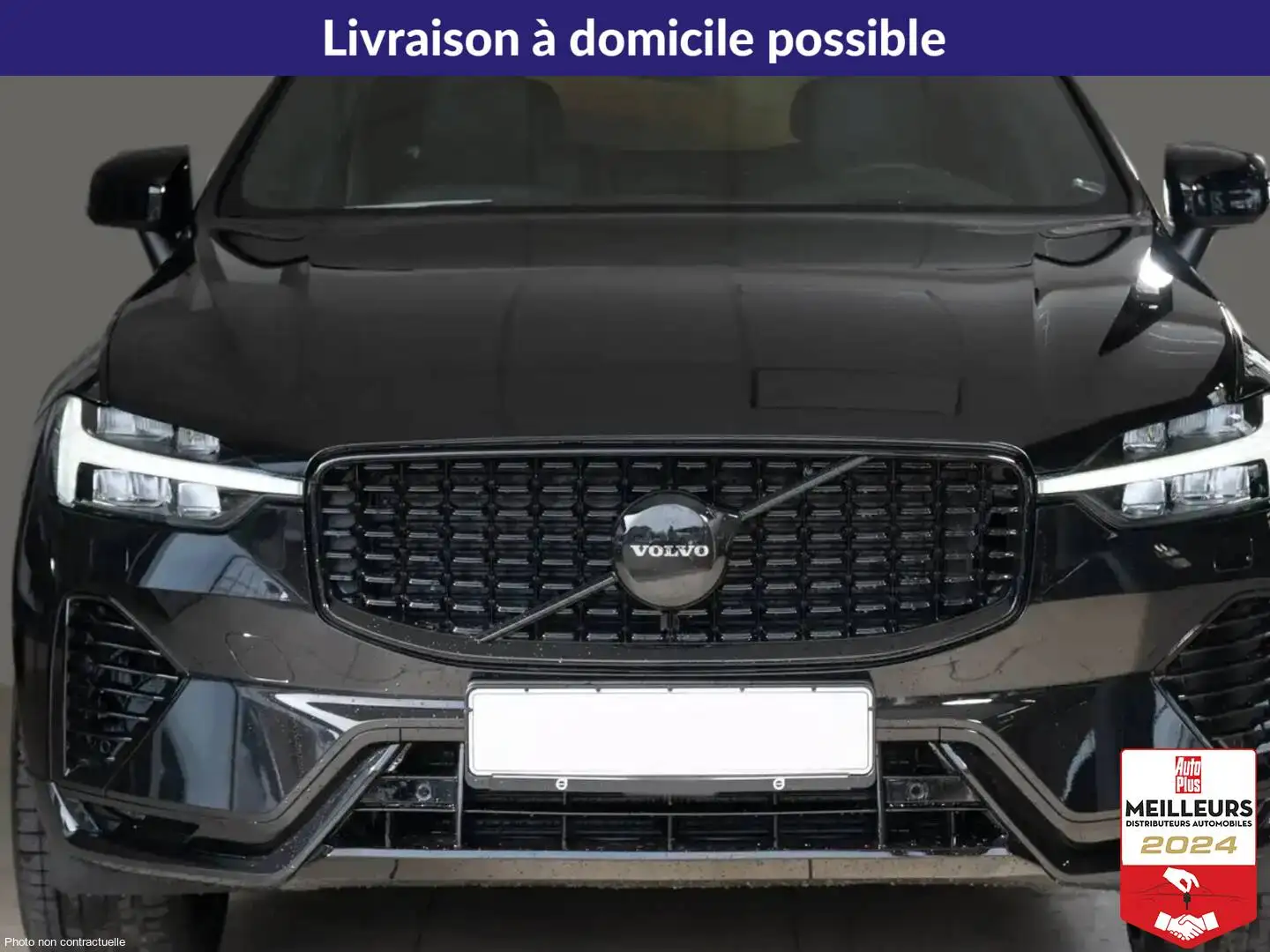 Volvo XC60 T6 AWD Hybride rechargeable 253 +145 Geartronic 8  Noir - 2