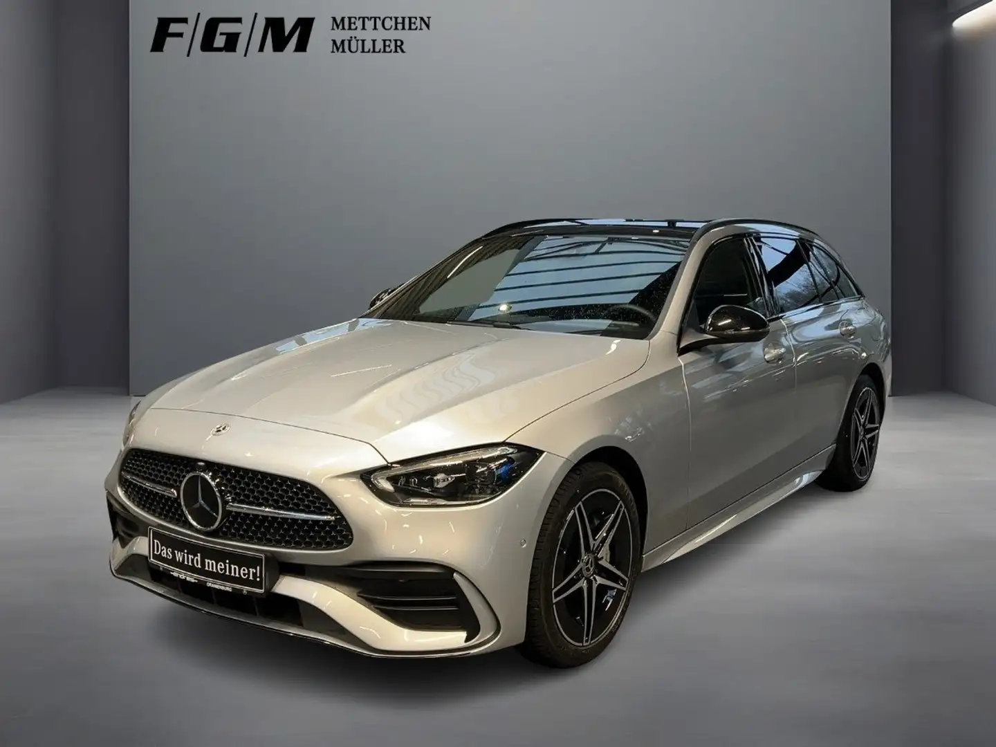 Mercedes-Benz C 300 T e AMG Line DigiLight|HUD|S-Dach|TWA|Pano Argent - 1