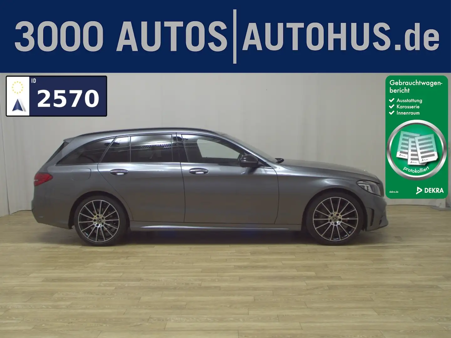 Mercedes-Benz C 300 T AMG-Line Night MB-LED Wide Pano Sound Gris - 1
