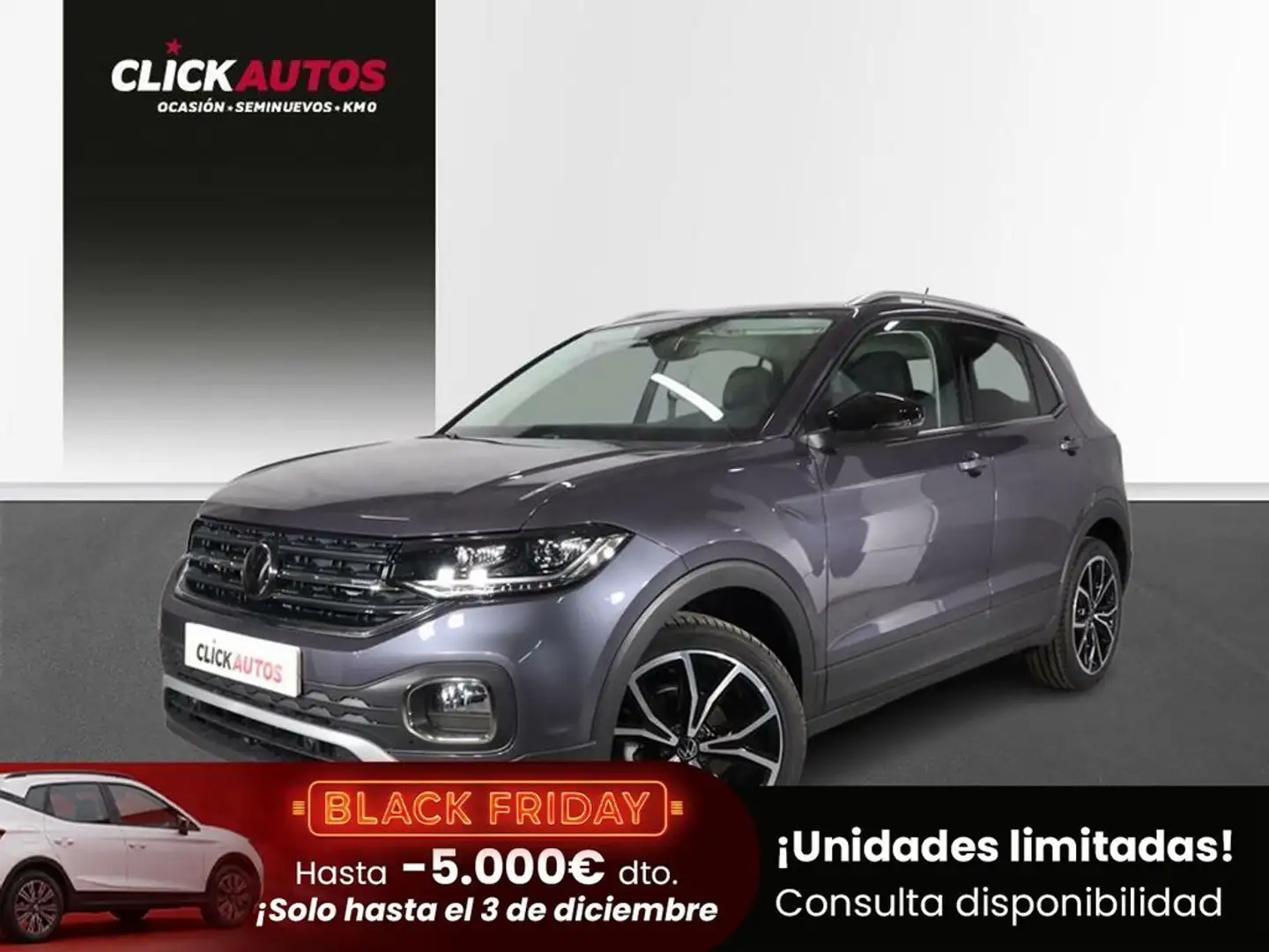 Volkswagen T-Cross 1.0 TSI 110CV Sport DSG Gris - 1
