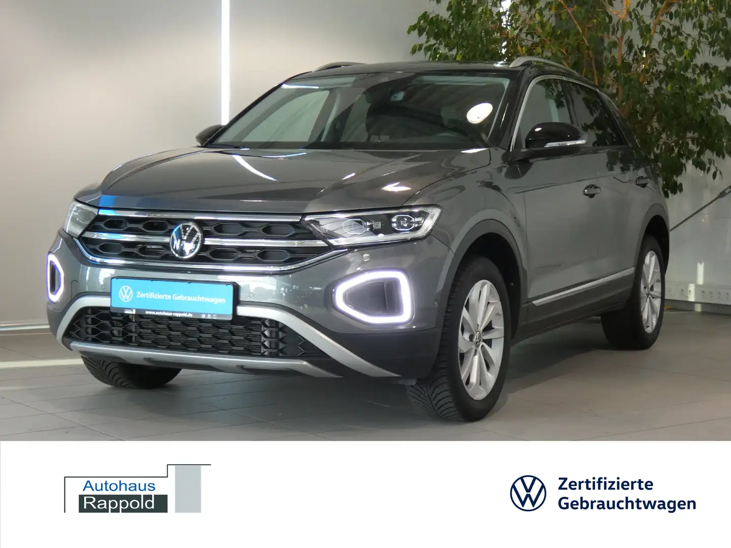 Volkswagen T-Roc 1.5 TSI Style DSG AHK NAVI Gris - 1