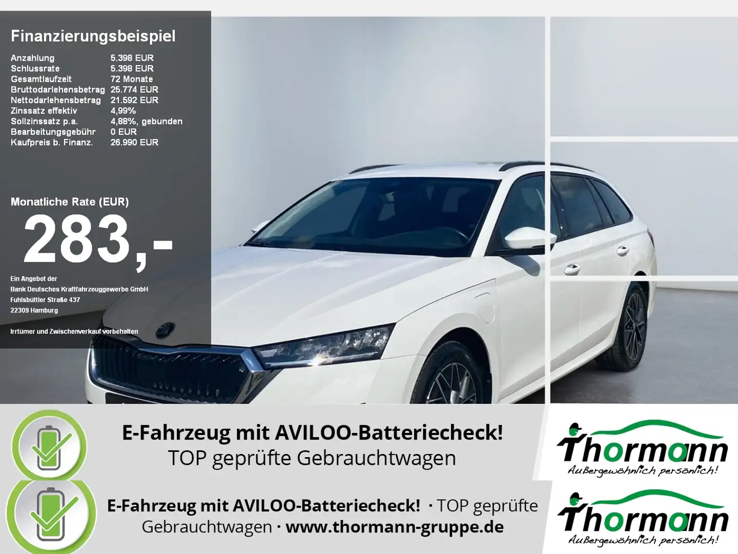 Skoda Octavia Combi Ambition iV 1.4 TSI TEMP NAV DAB Weiß - 1