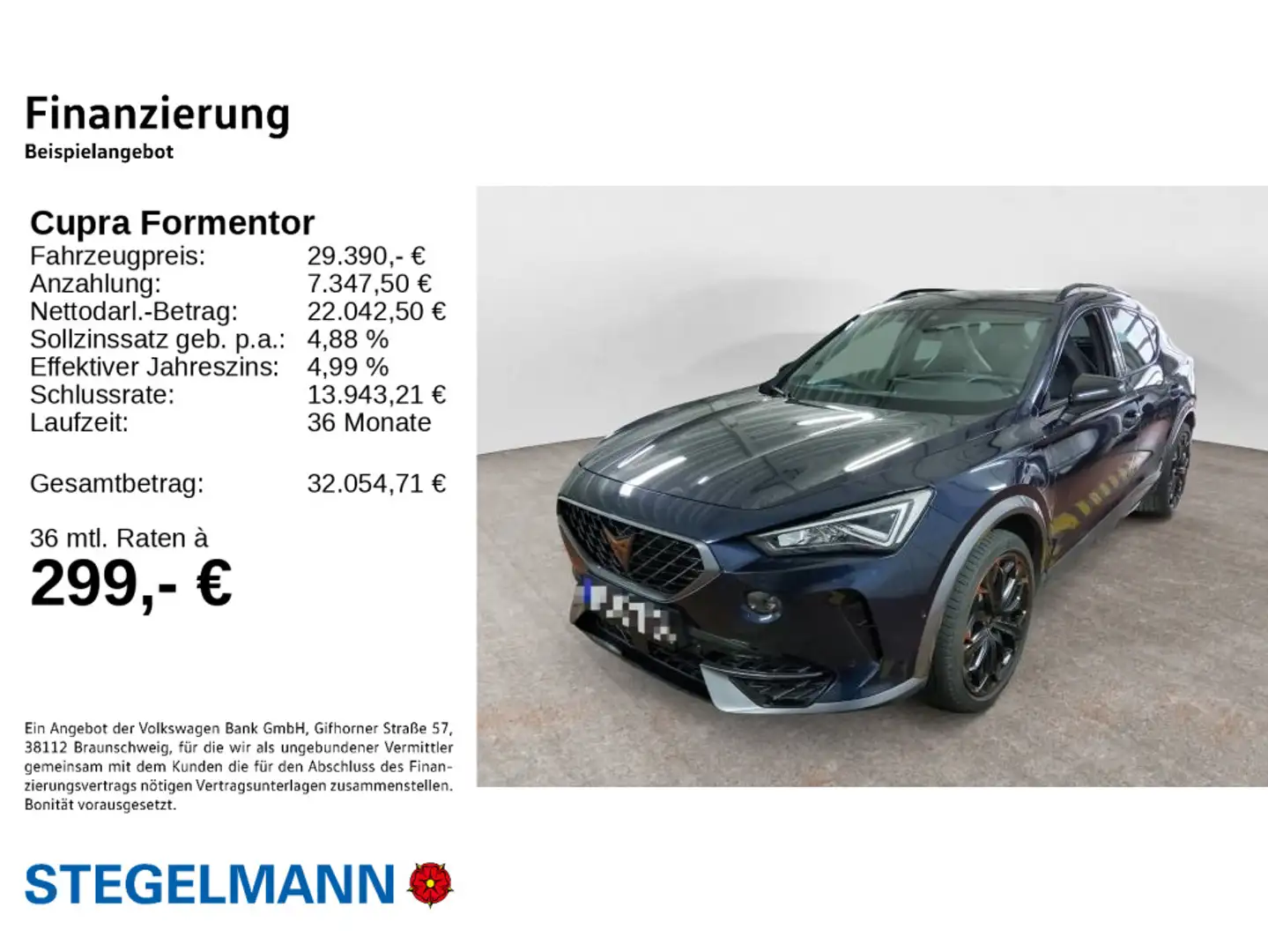 CUPRA Formentor 1.4 TSI DSG E-Hybrid VZ *LED*Navi*Kame Blau - 2