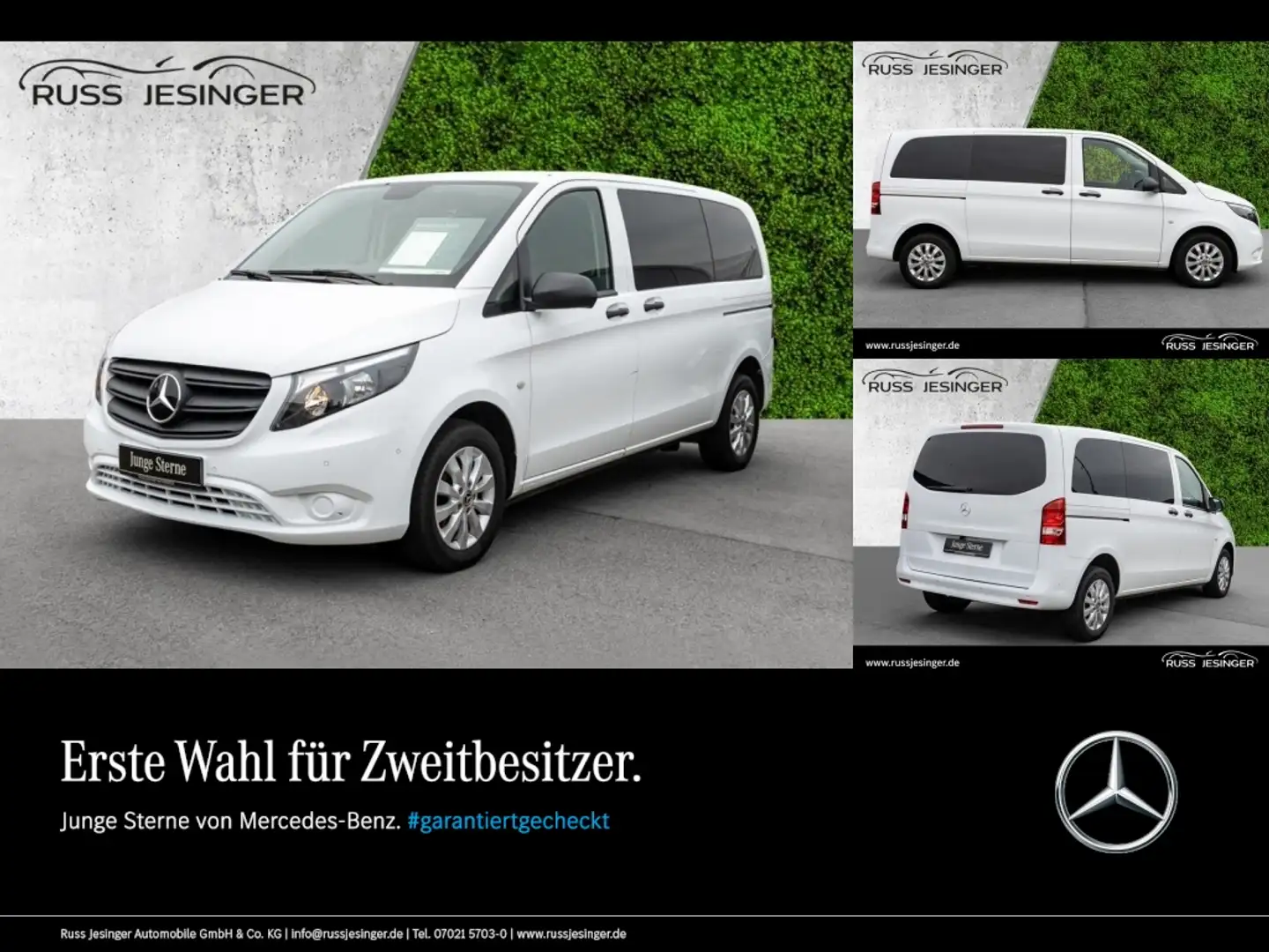 Mercedes-Benz Vito 116 Tourer Kompakt Klima*Navi*Kamera*Liege* Weiß - 1