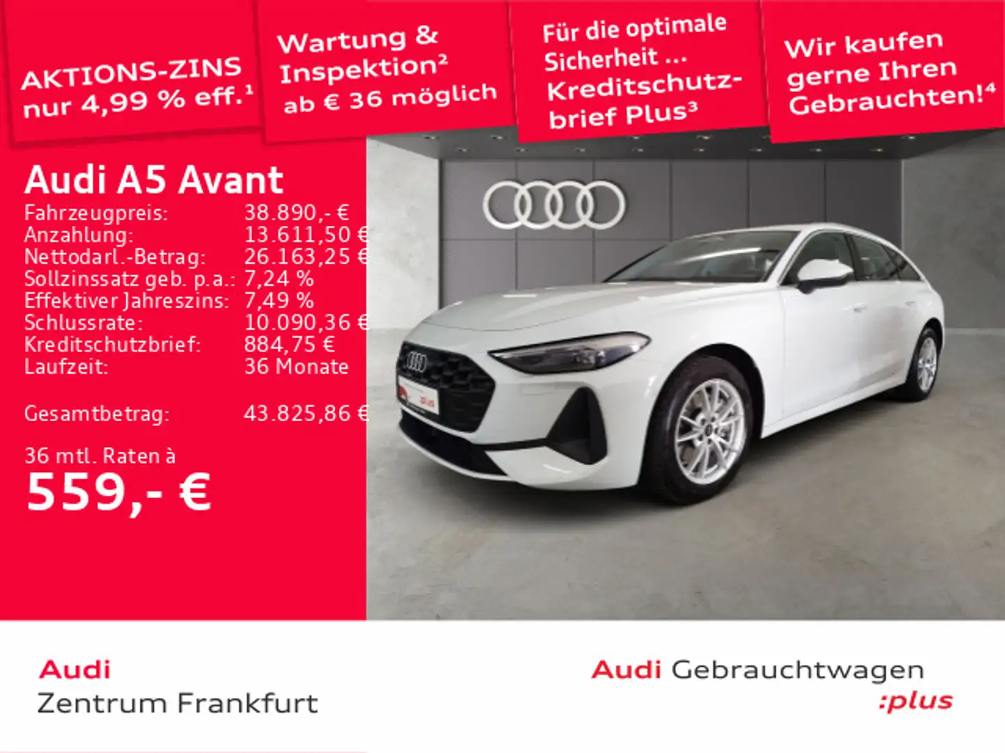 Audi A5 TFSI S tronic LED ACC DAB Tempomat Weiß - 1