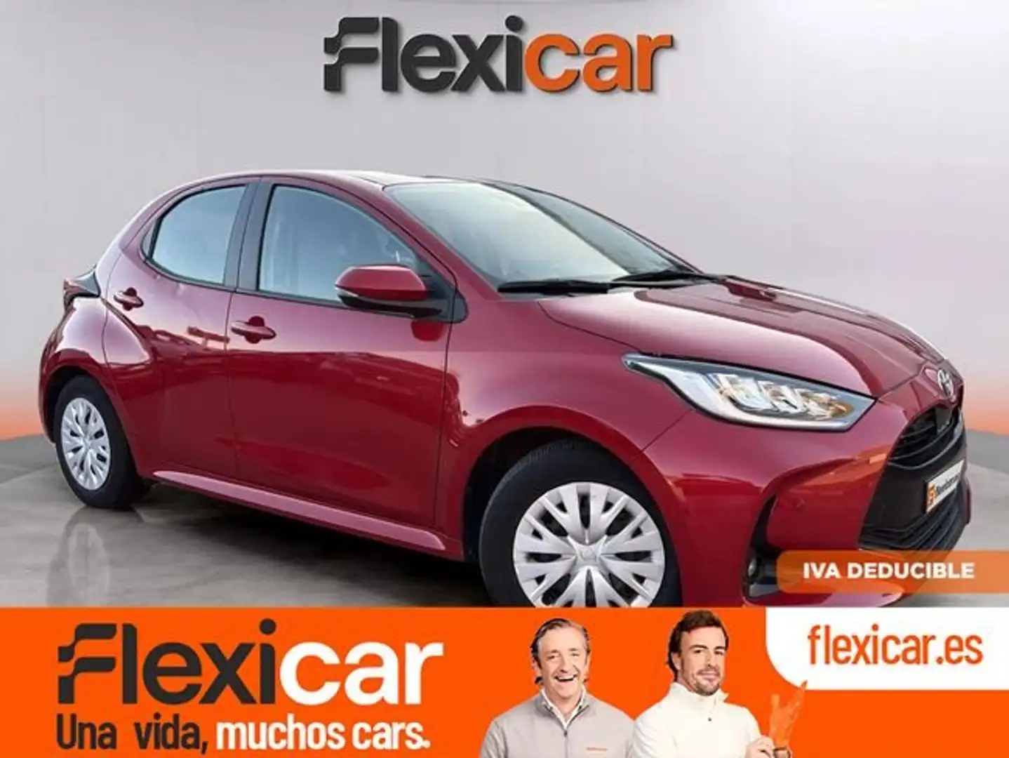 Toyota Yaris 120H 1.5 Active Plus Rouge - 1