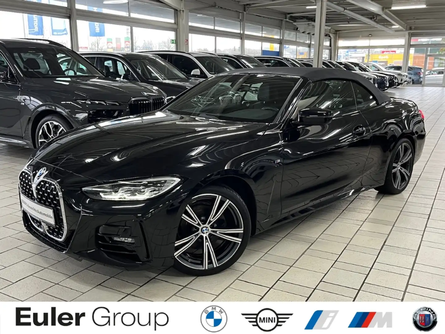 BMW 420 i A Cabrio M Sport Navi PDC Leder  Memory LED  3-Z Schwarz - 1