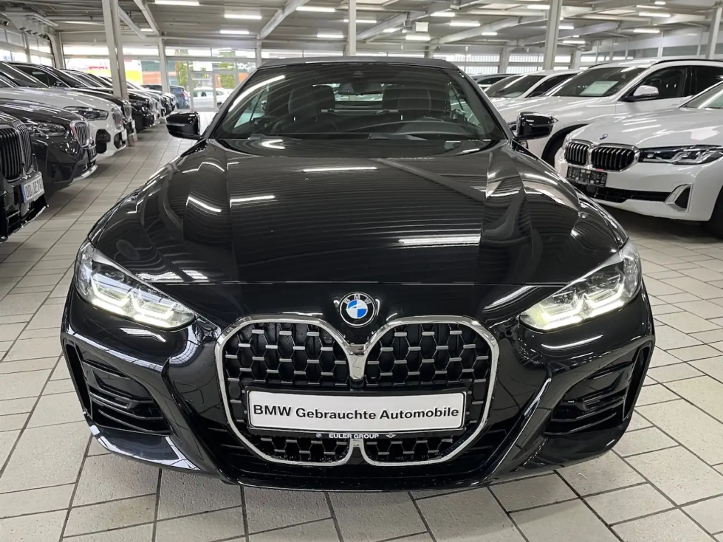 BMW 420 i A Cabrio M Sport Navi PDC Leder  Memory LED  3-Z Schwarz - 2