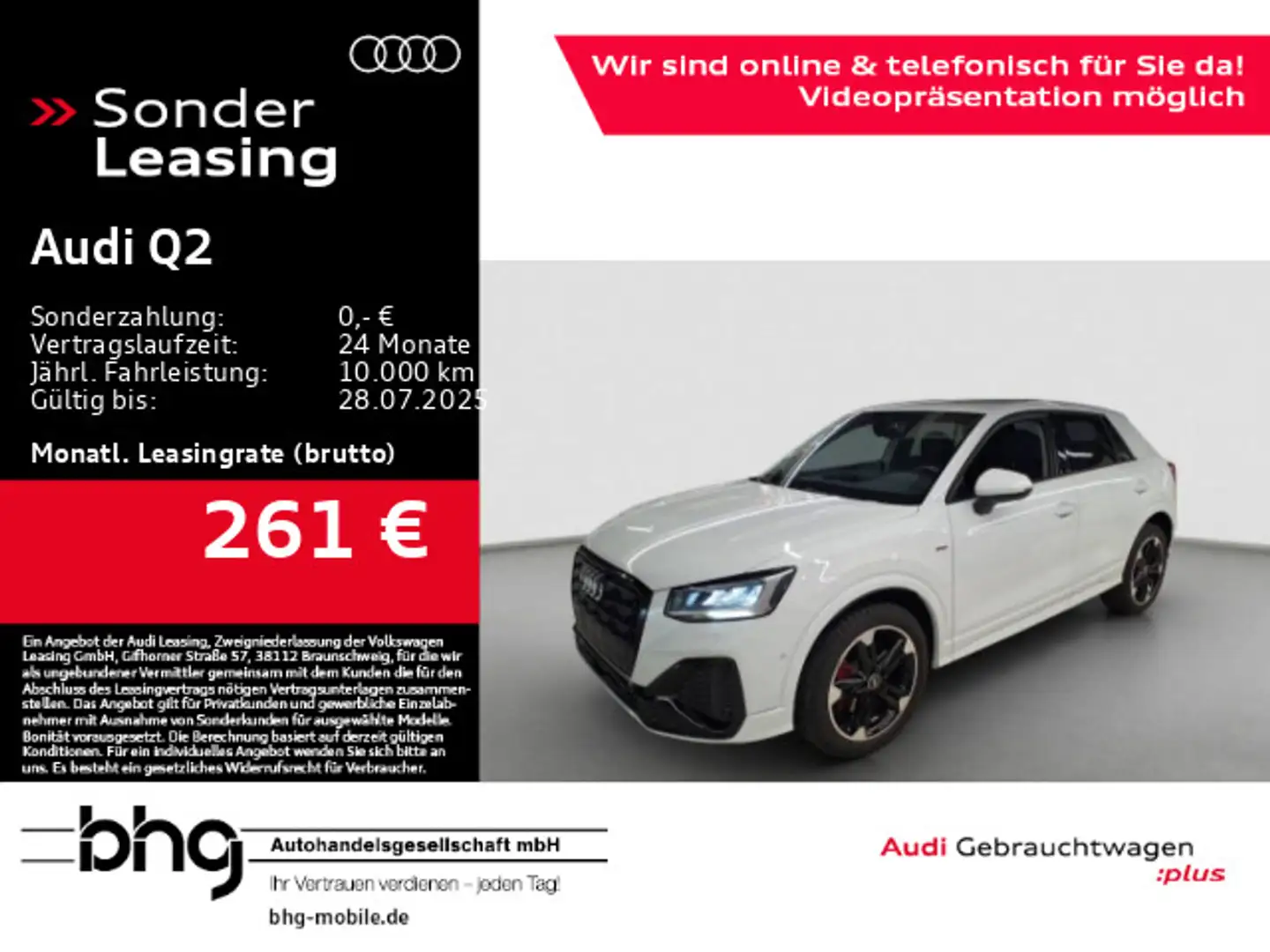 Audi Q2 35 TFSI S tronic S line Weiß - 1