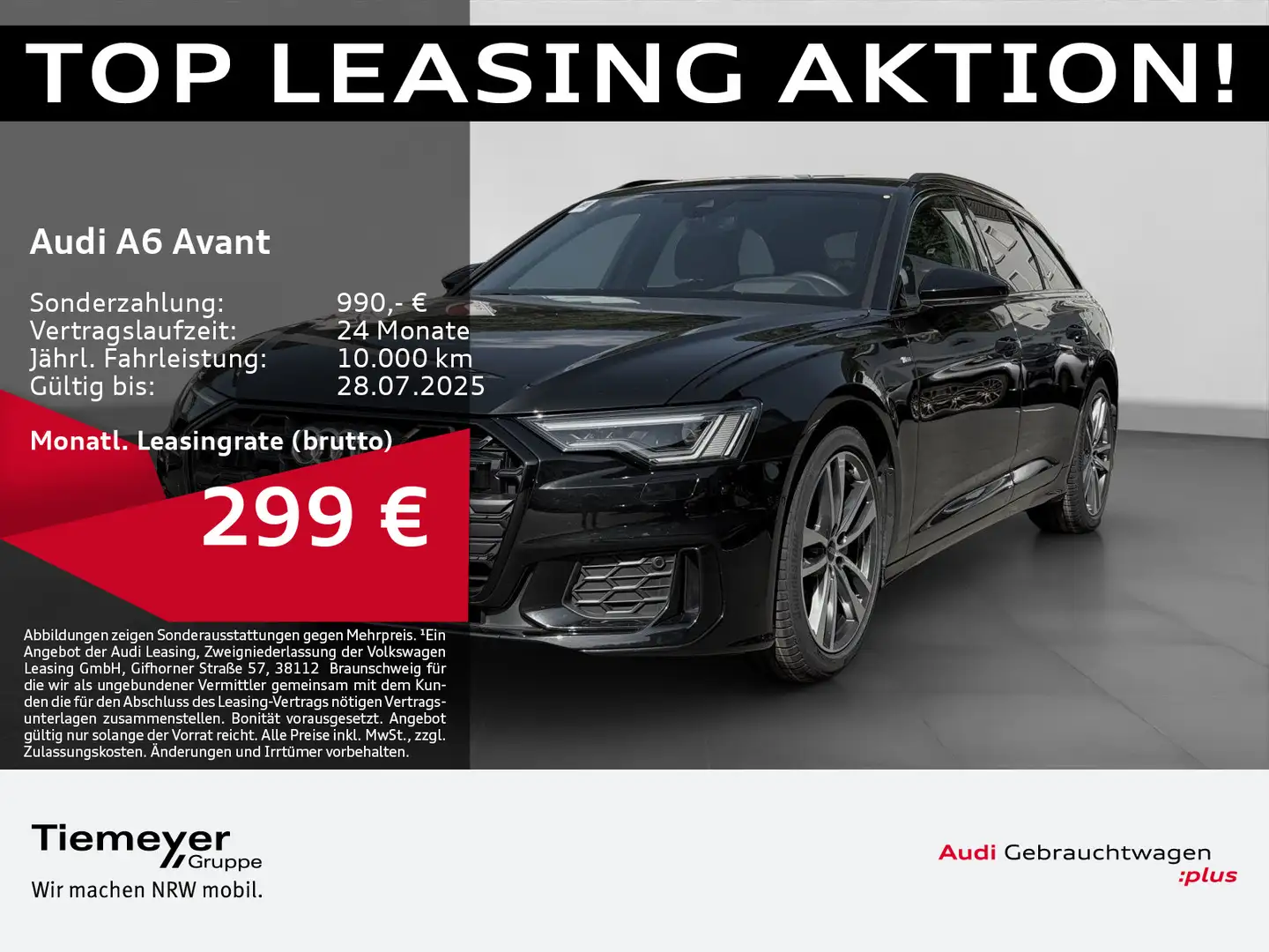 Audi A6 40 TDI S LINE MATRIX HuD LEDER MEMORY Schwarz - 1
