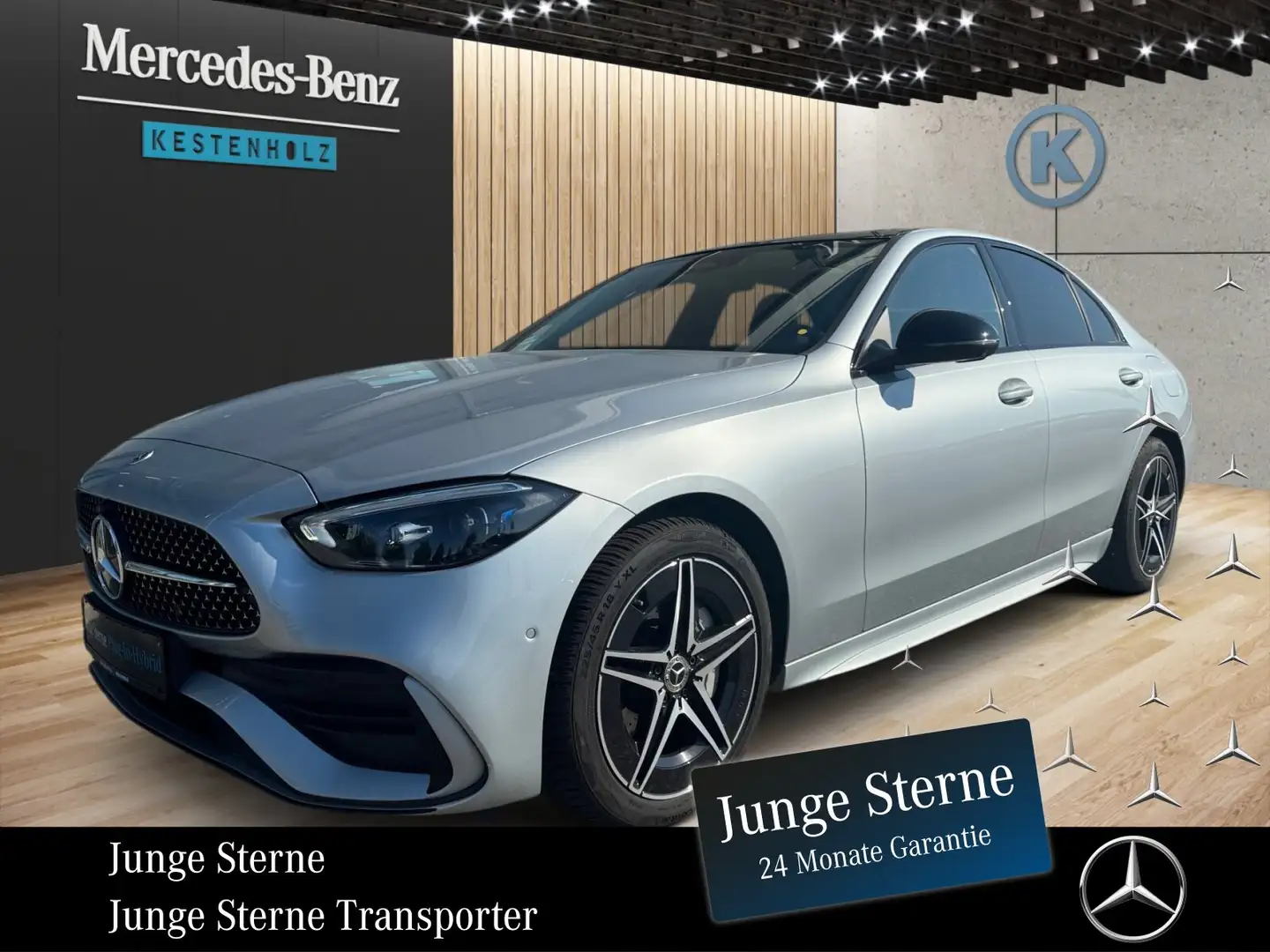 Mercedes-Benz C 300 C 300 de *AMG*NIGHT*AHK*PANO*360°KAM*STHZ*NAVI* Silber - 1