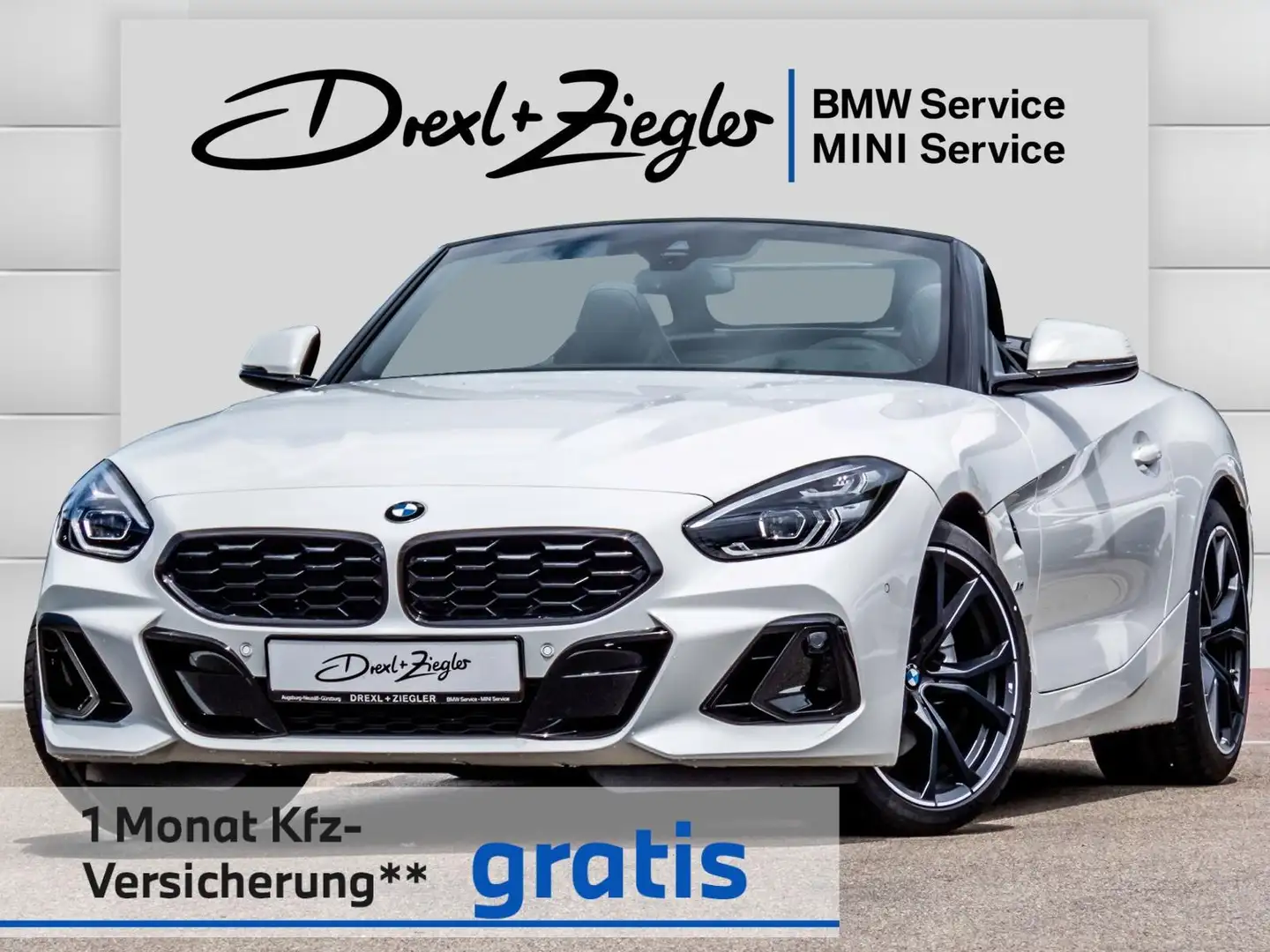 BMW Z4 sDrive30i M Sport 19" ACC ad.M-Fahrw ParkAss Weiß - 1